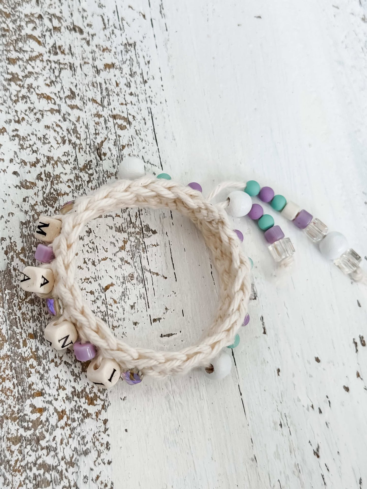 Handcrafted Beaded Crochet Bracelet & Stanley Cup Accessory – Customizable & Unique
