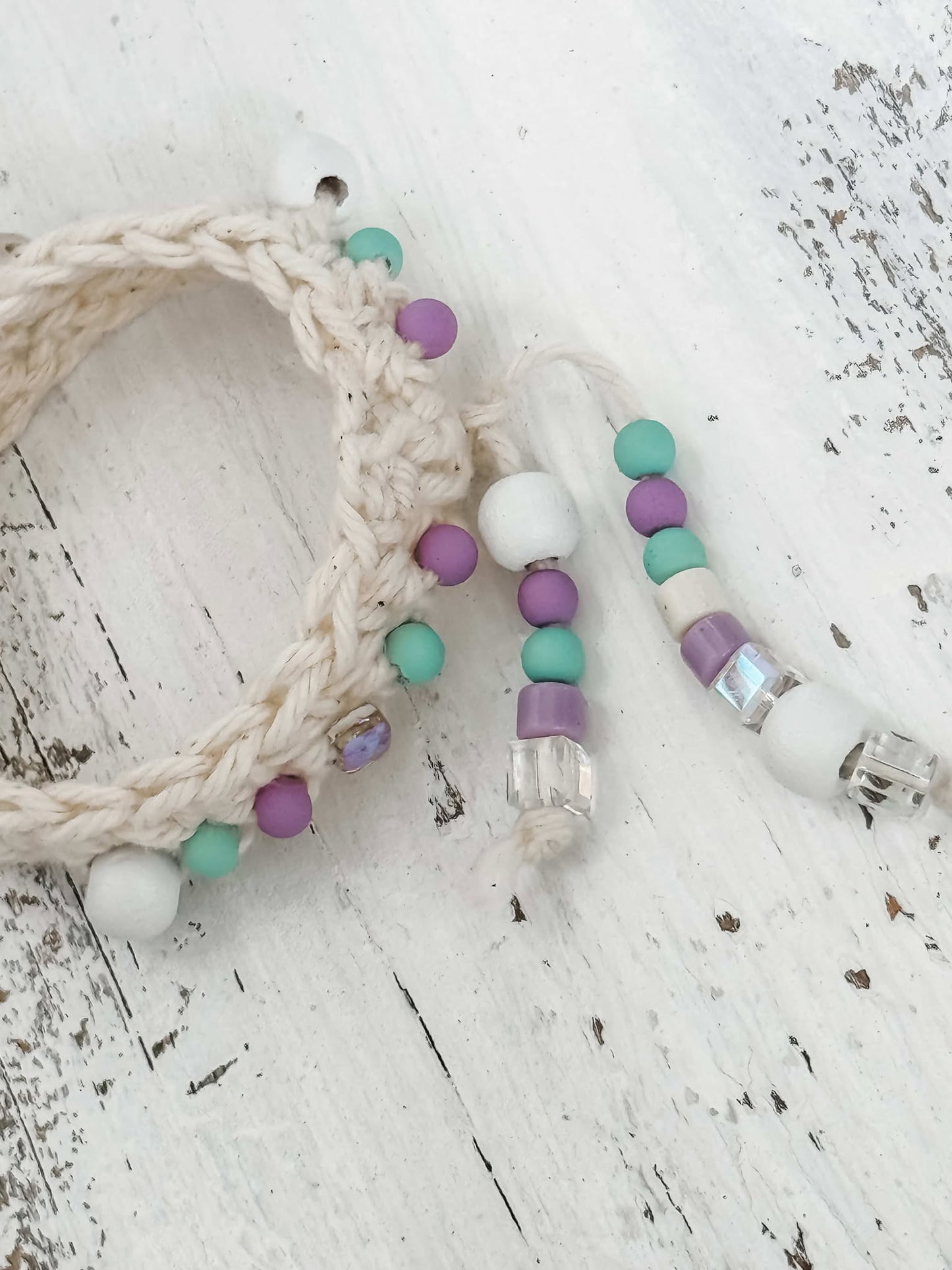 Handcrafted Beaded Crochet Bracelet & Stanley Cup Accessory – Customizable & Unique