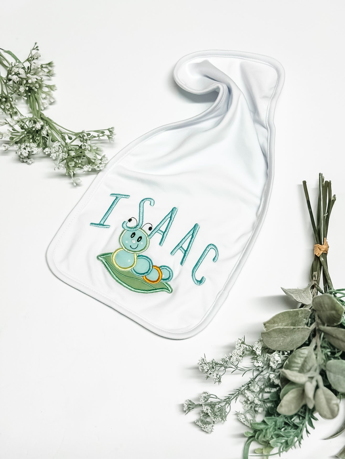 Custom Appliqué Embroidered Baby Bib