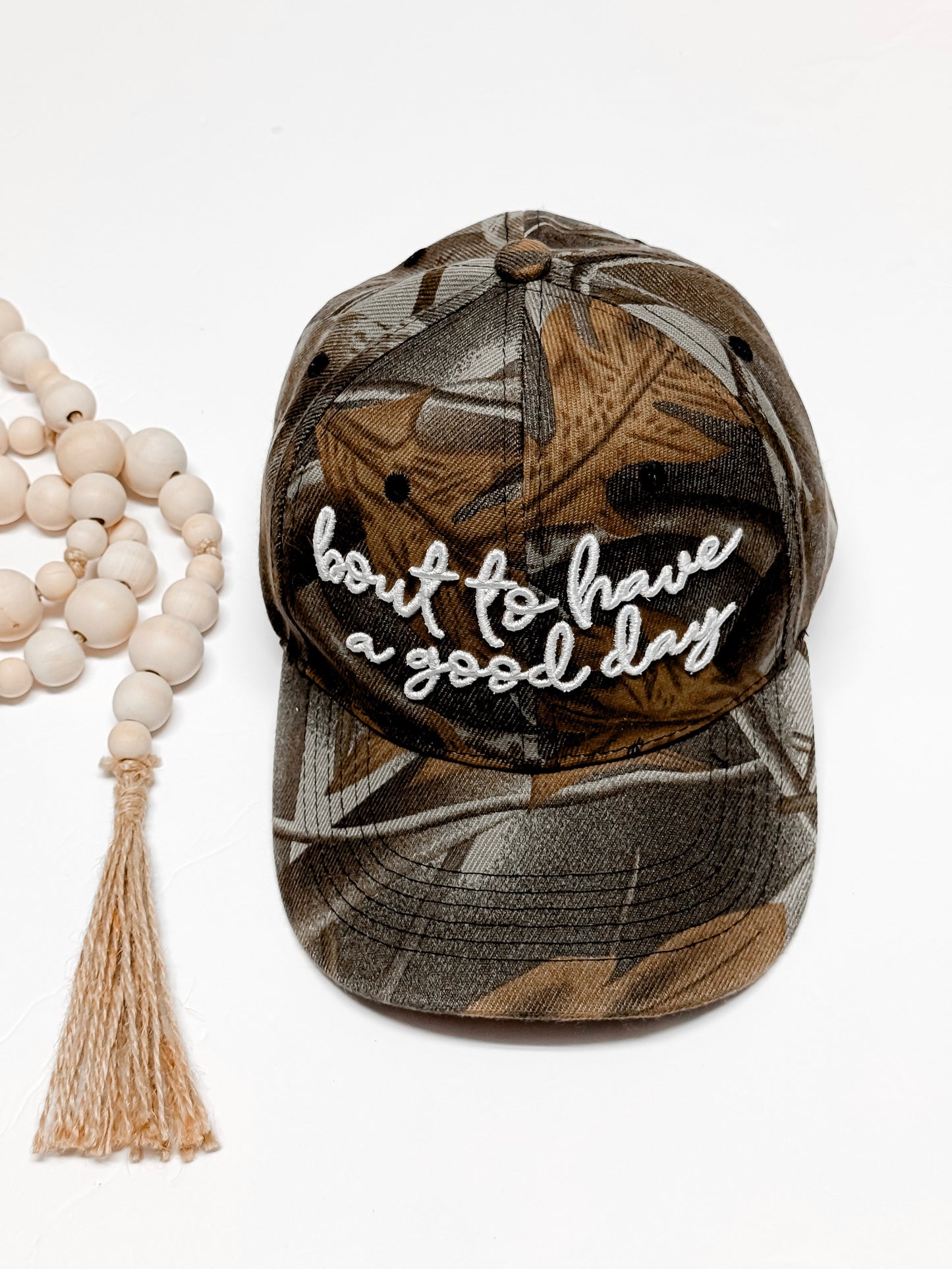 "Bout to have a good day" hat