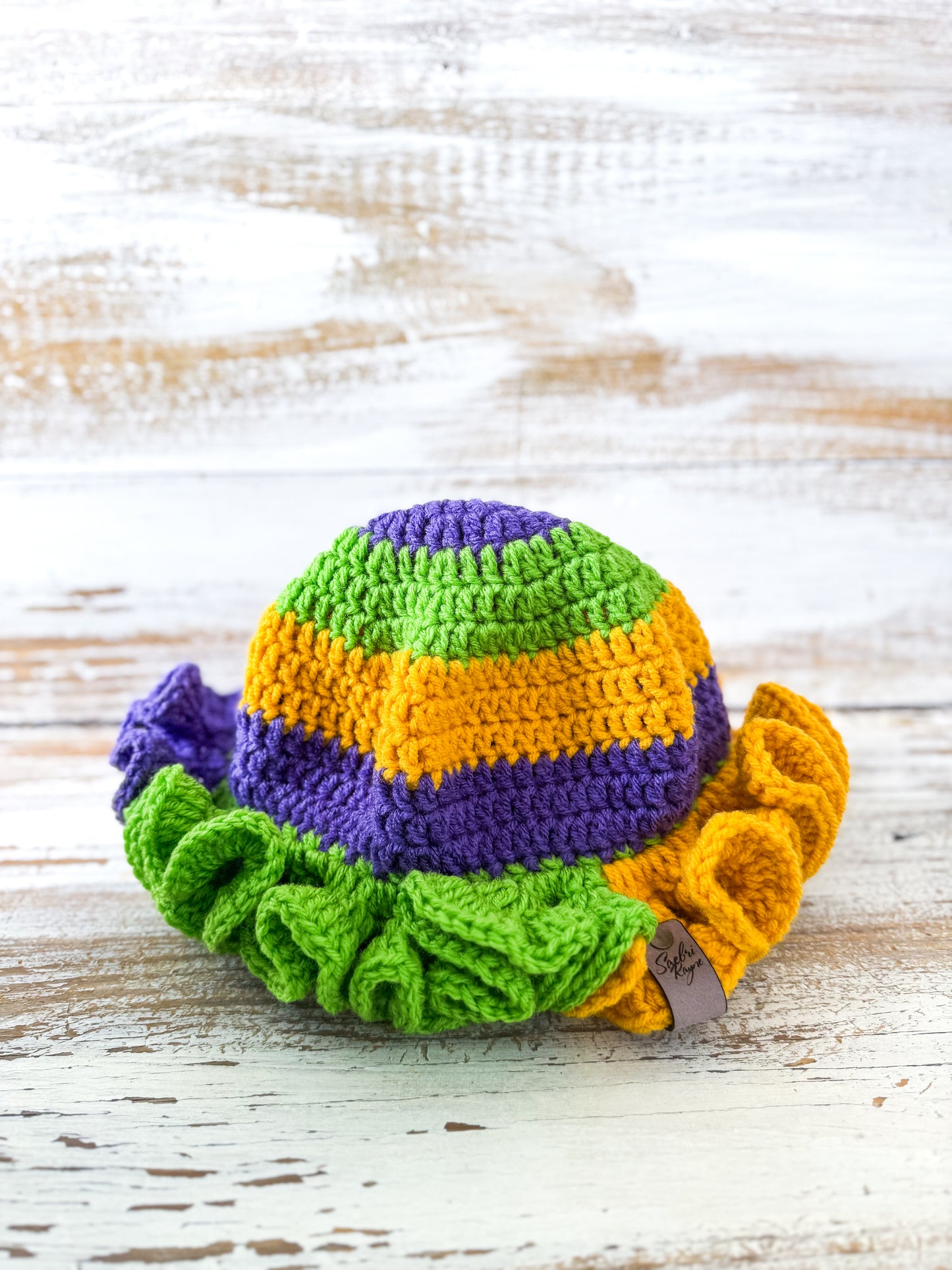 Mardi Gras Ruffle Hat
