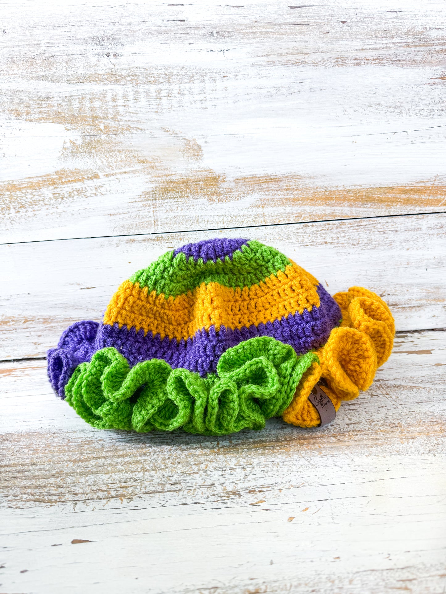 Mardi Gras Ruffle Hat