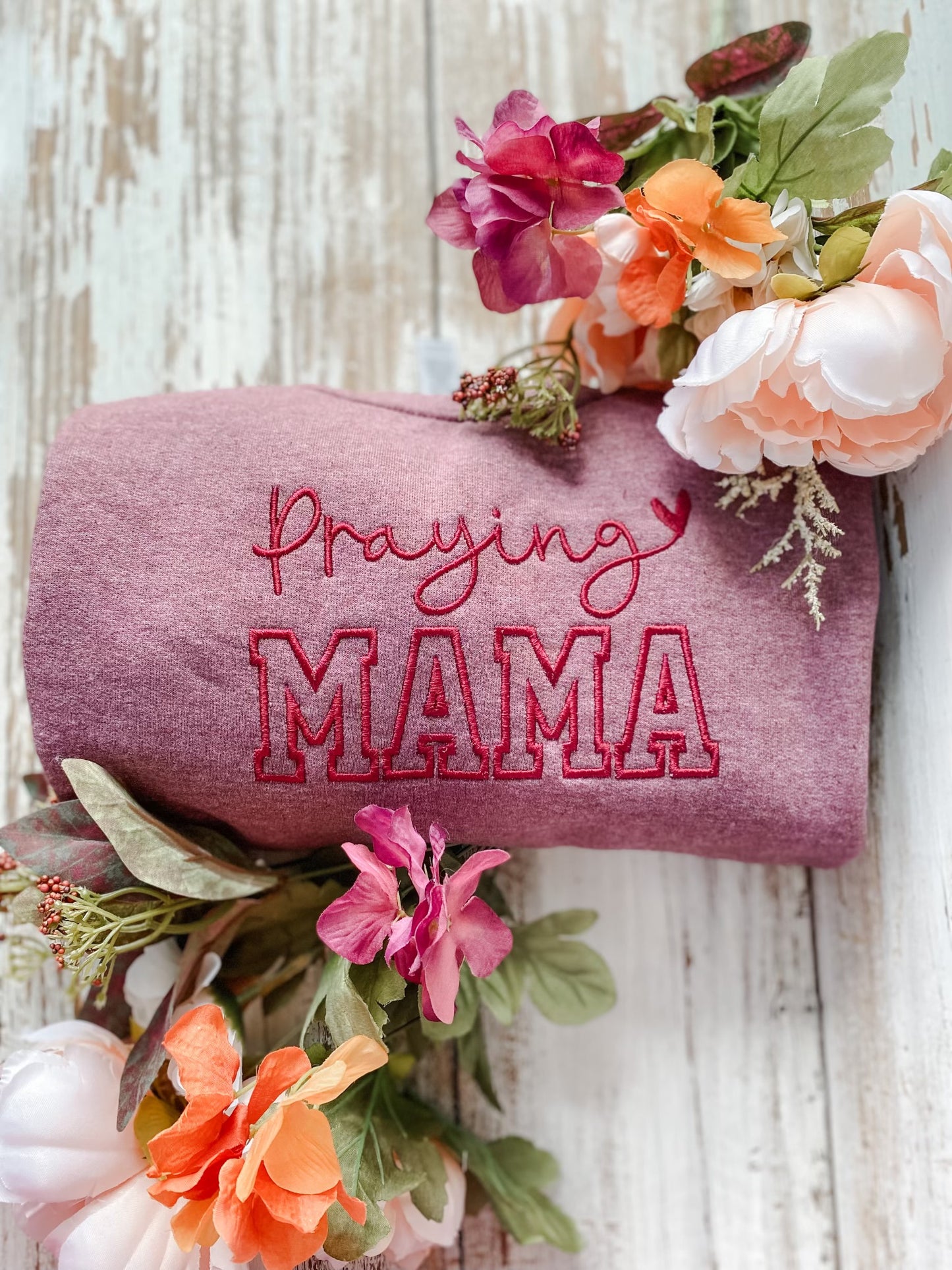 Embroidered Praying Mama Sweatshirt