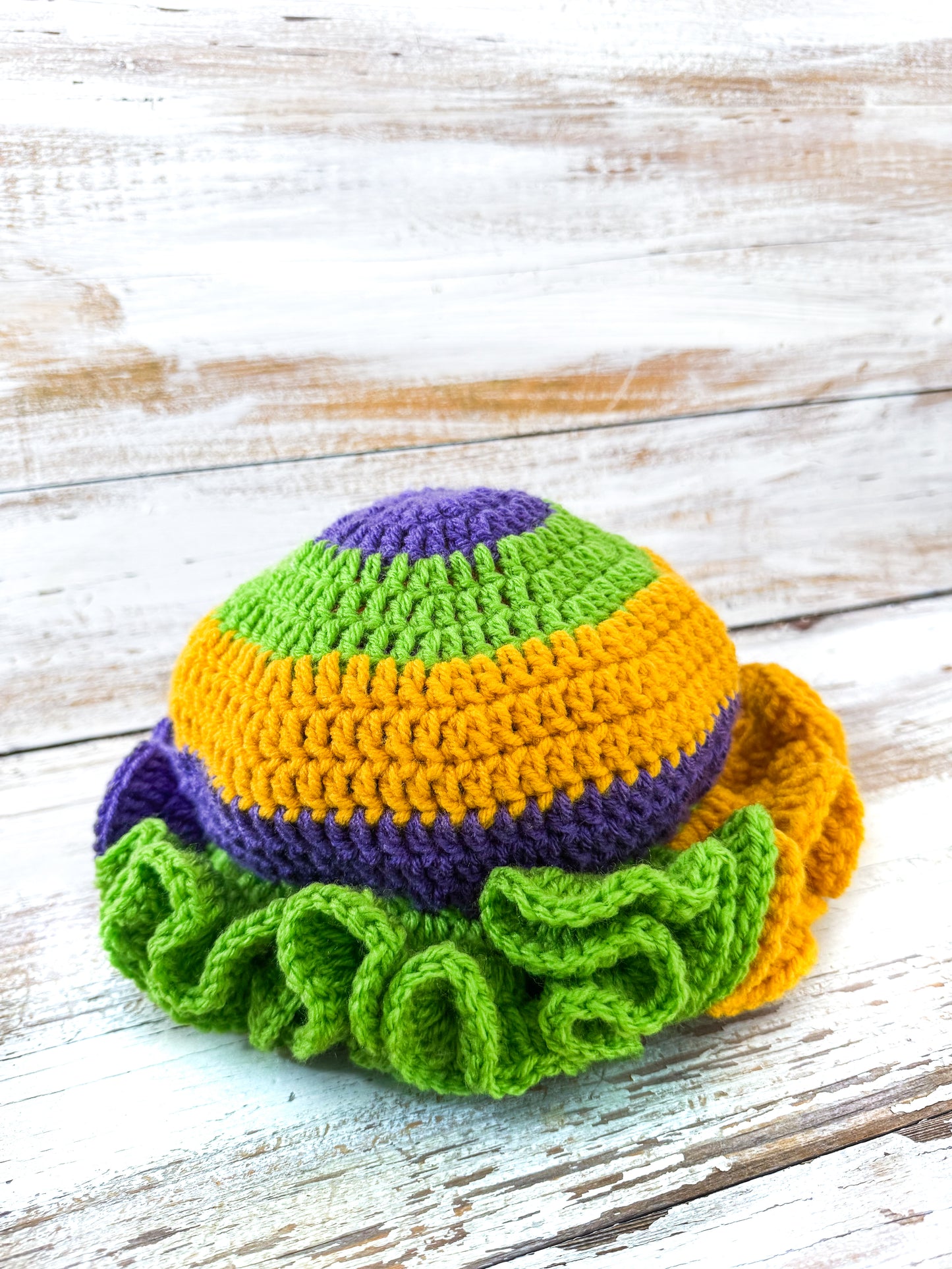 Mardi Gras Ruffle Hat