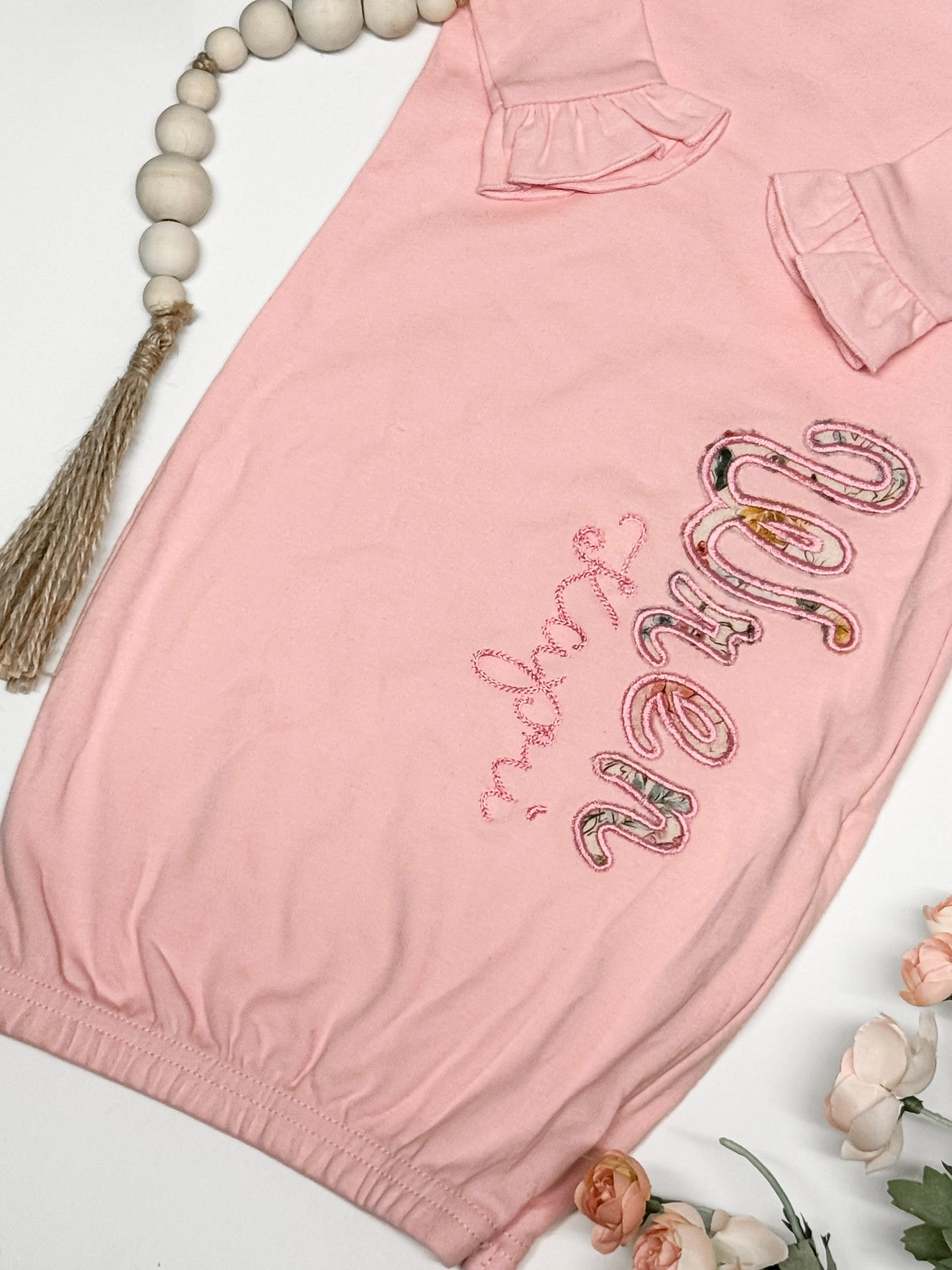 Personalized Baby Girl Gown