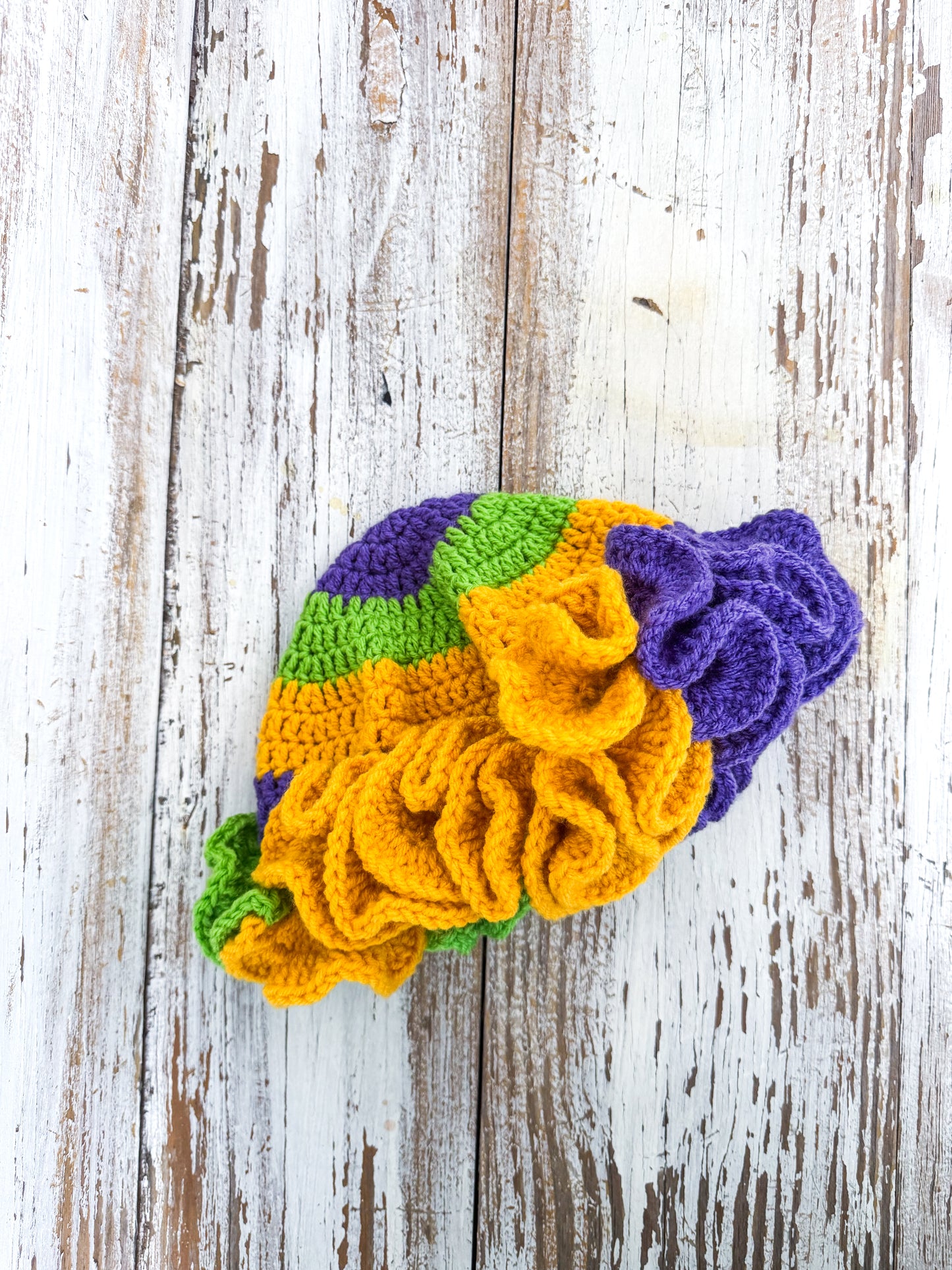 Mardi Gras Ruffle Hat