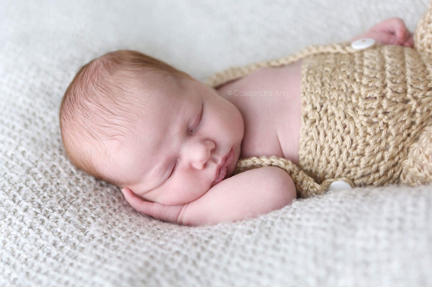 Crochet Baby Overalls and Hat Set