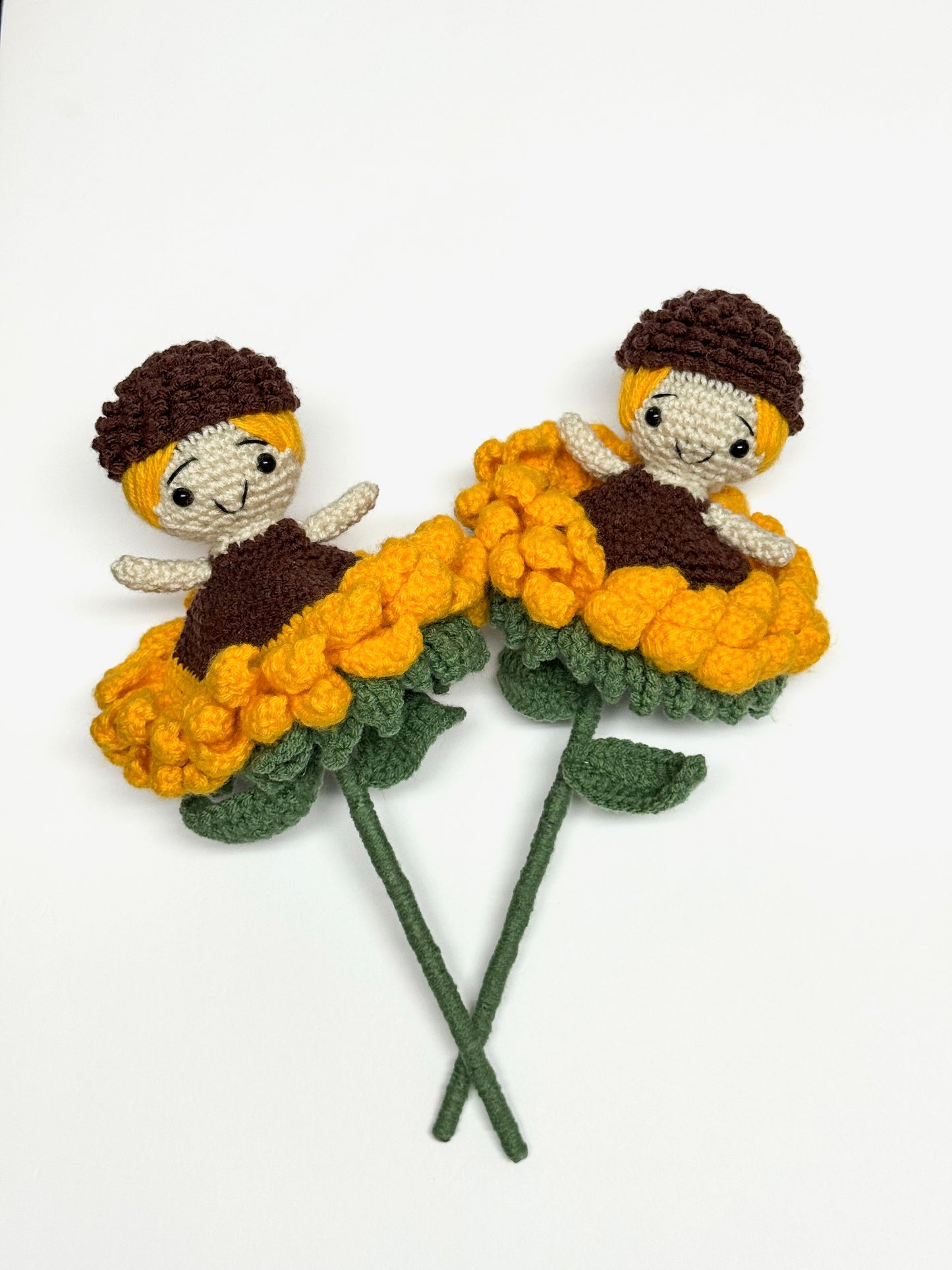 Sunflower Blossom Doll – Handmade Crochet Treasure