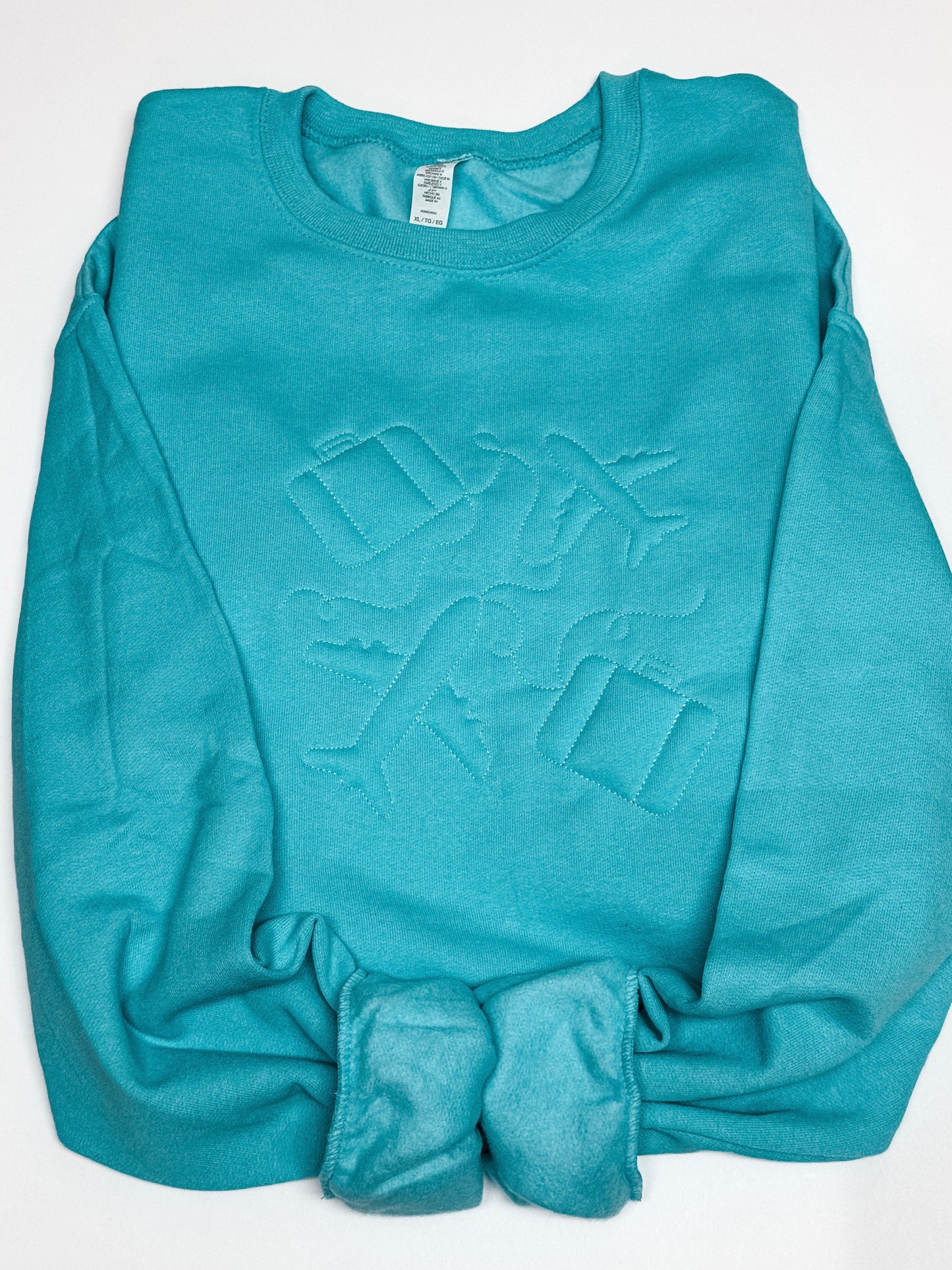 Travel Embossed Crewneck Sweatshirt