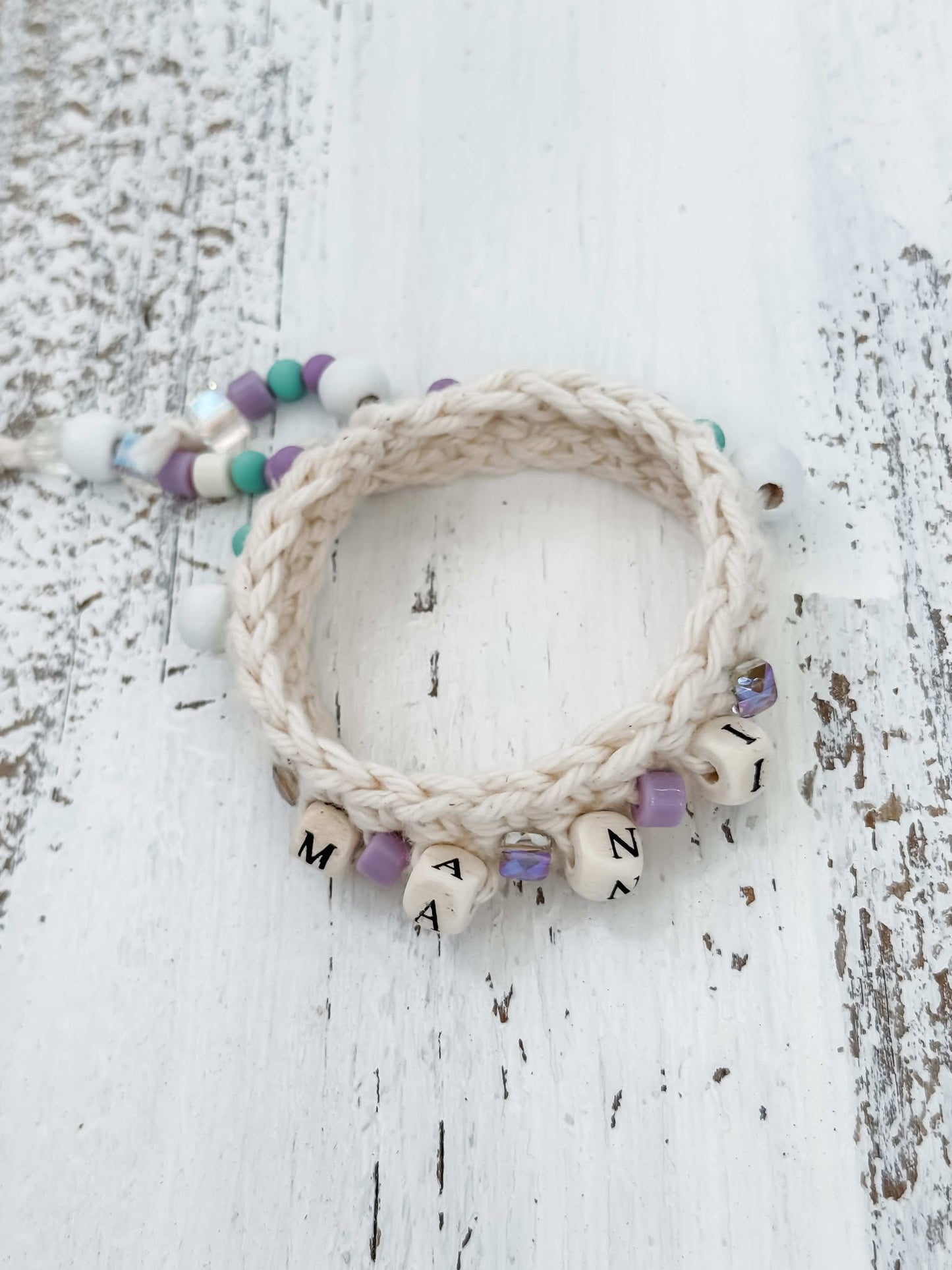 Handcrafted Beaded Crochet Bracelet & Stanley Cup Accessory – Customizable & Unique