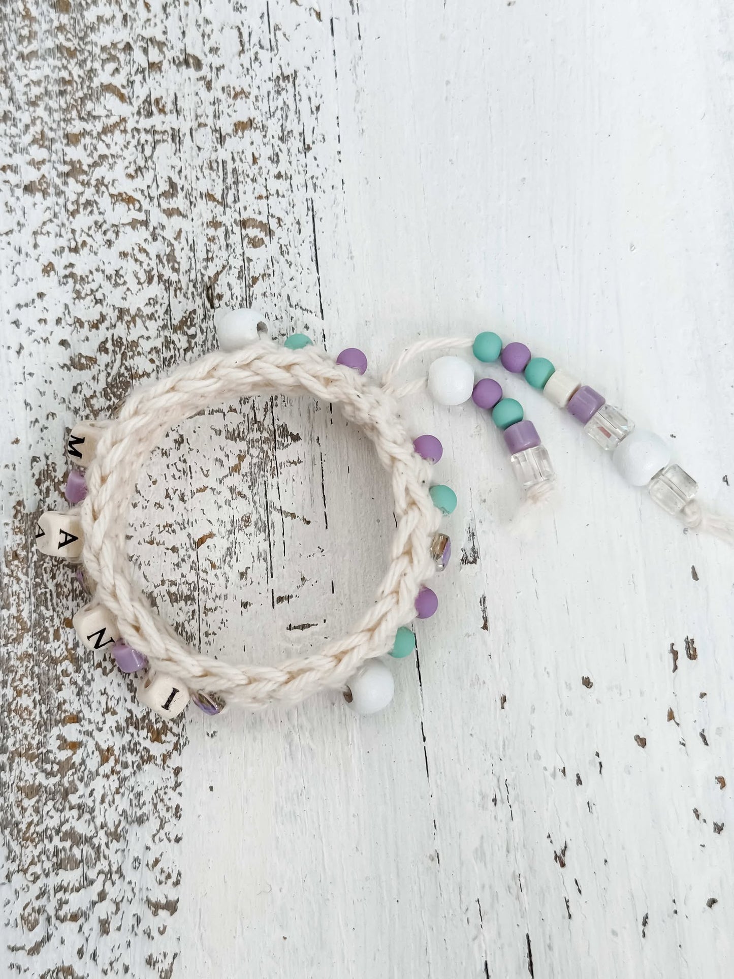 Handcrafted Beaded Crochet Bracelet & Stanley Cup Accessory – Customizable & Unique