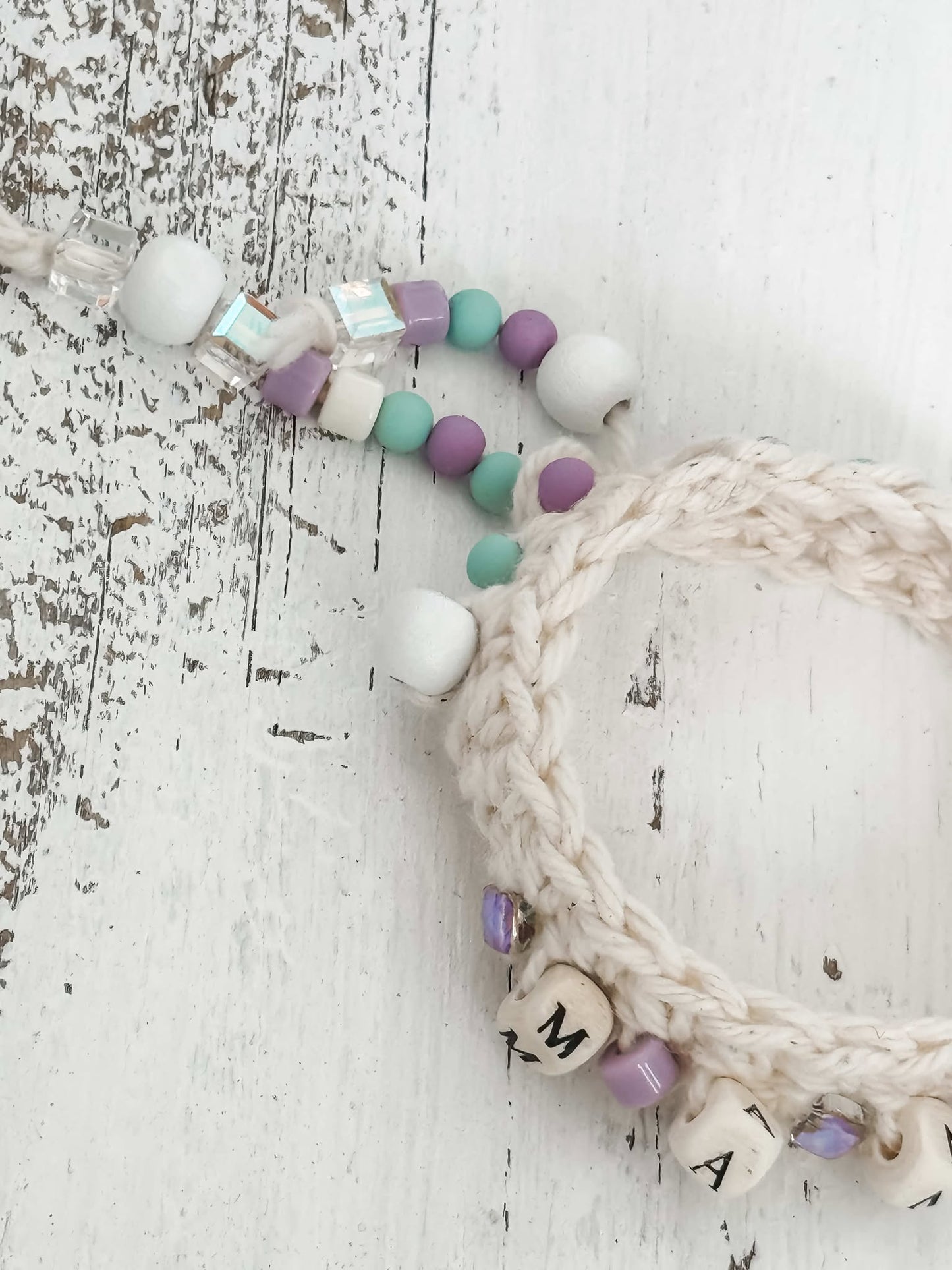 Handcrafted Beaded Crochet Bracelet & Stanley Cup Accessory – Customizable & Unique