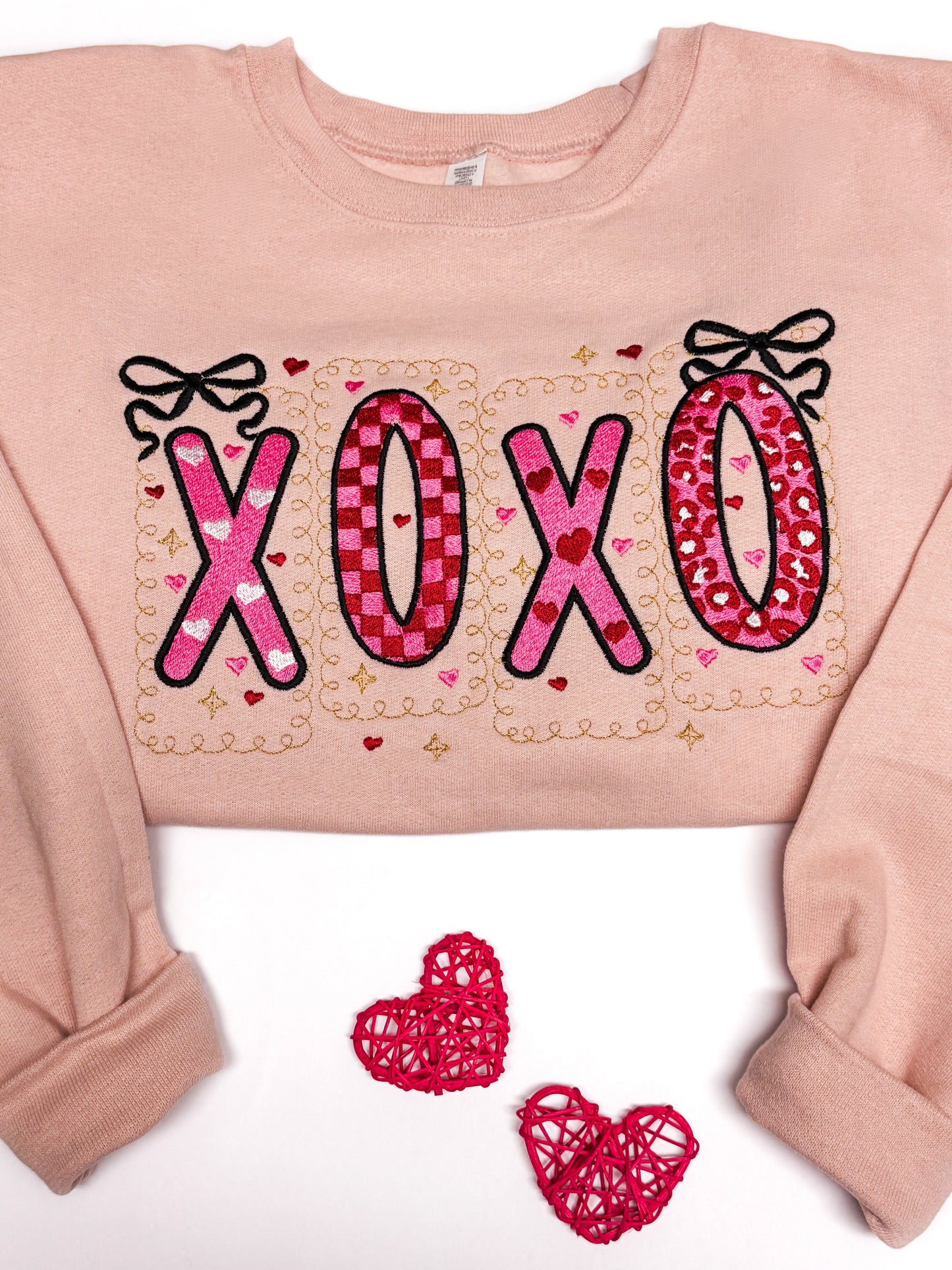 XOXO Patchwork Sweatshirt