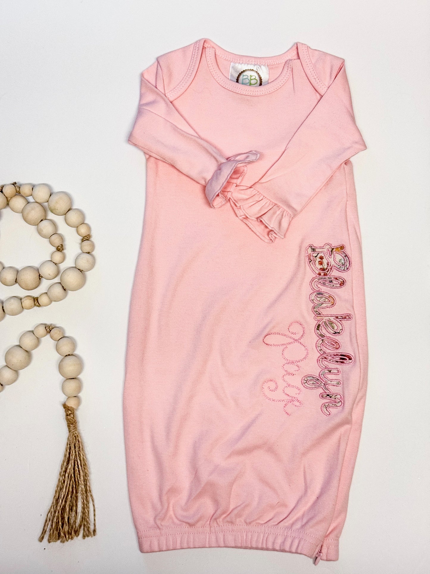 Personalized Baby Girl Gown
