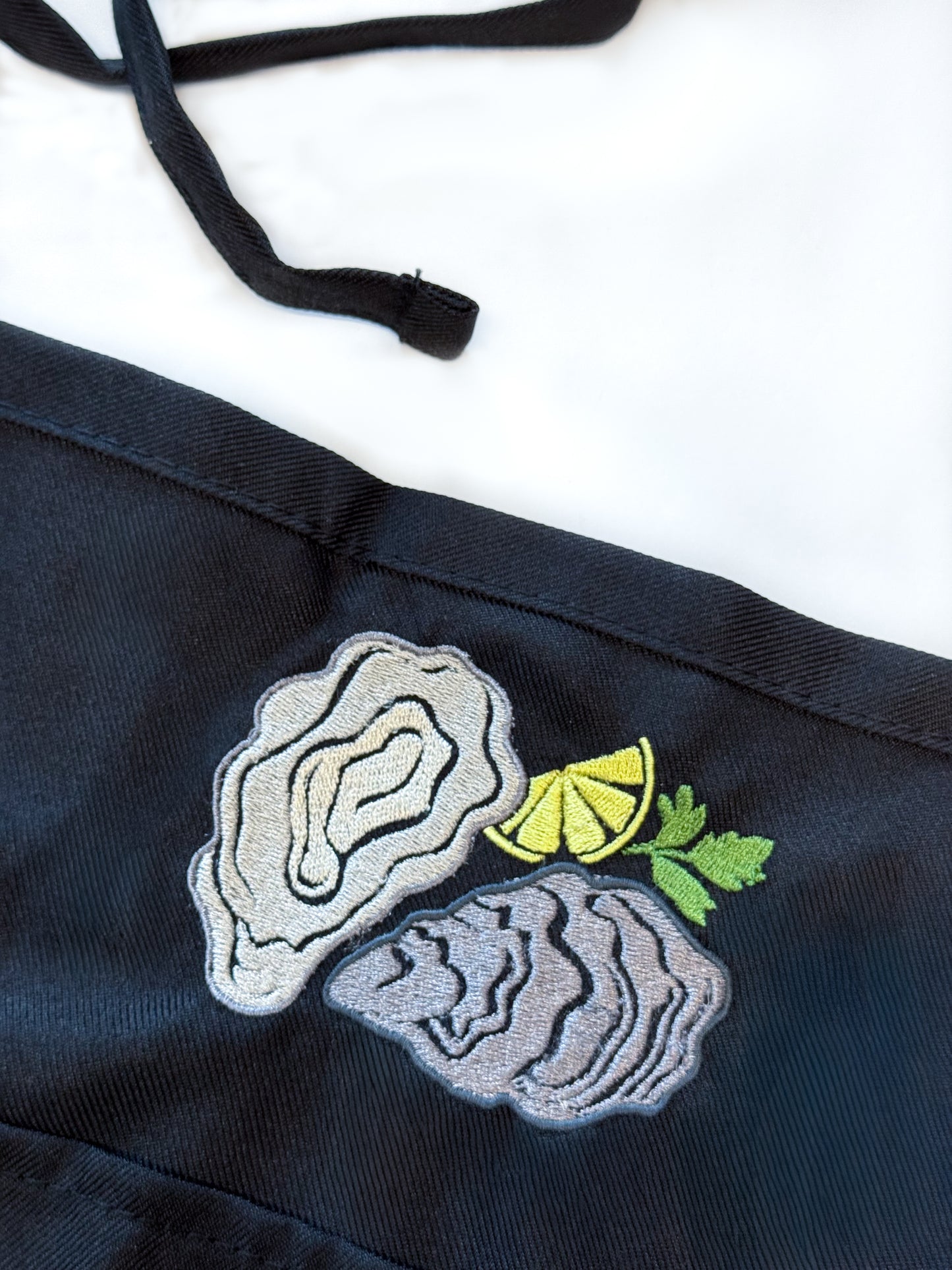 Embroidered Pocket Apron