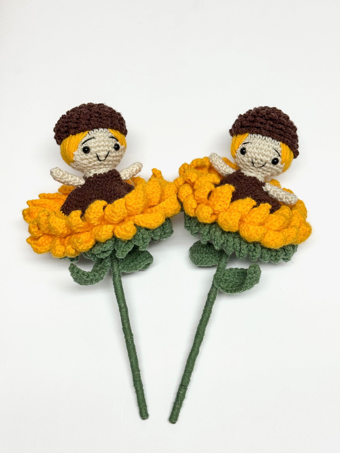 Sunflower Blossom Doll – Handmade Crochet Treasure