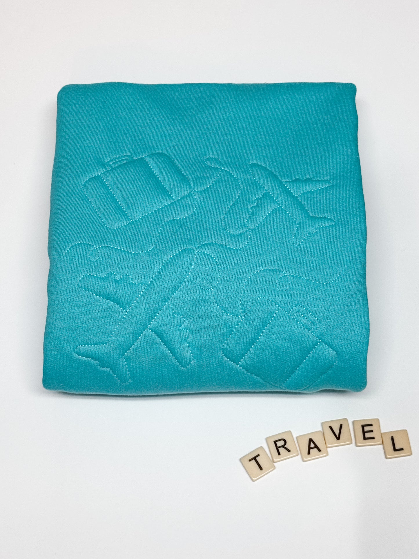 Travel Embossed Crewneck Sweatshirt