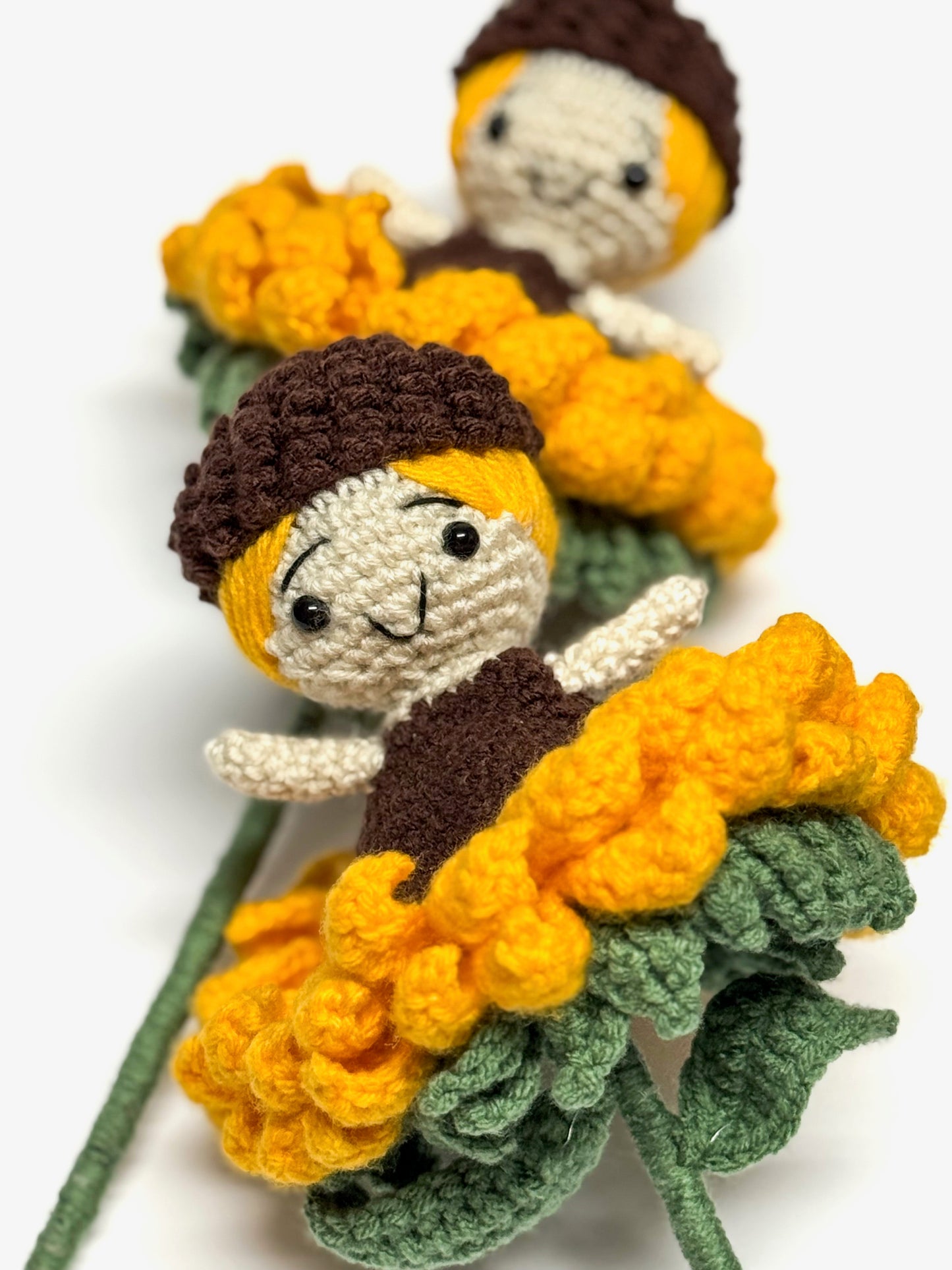 Sunflower Blossom Doll – Handmade Crochet Treasure