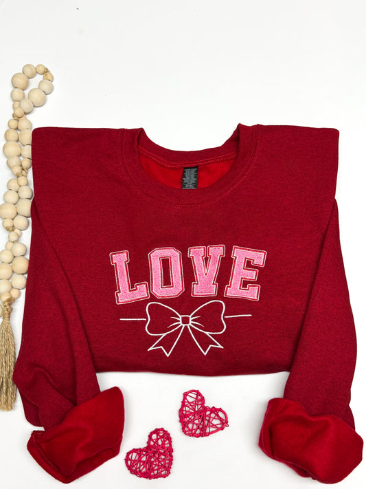 LOVE Bow Sweatshirt