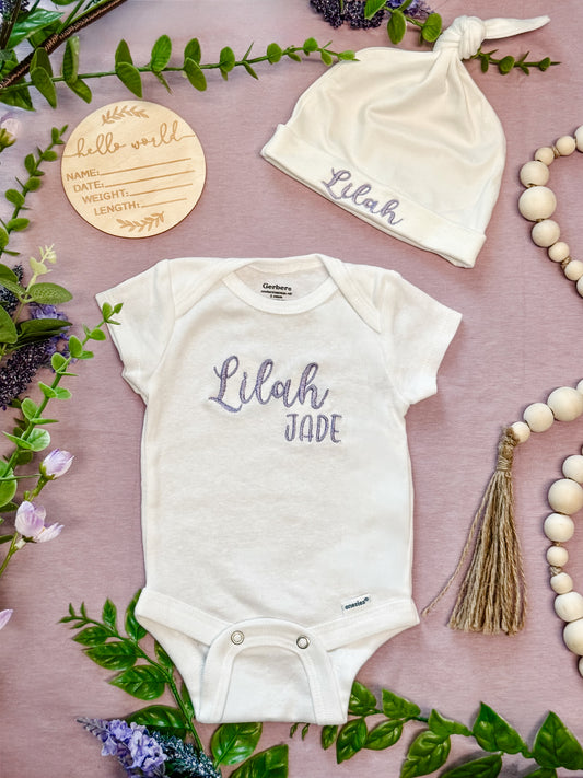 Personalized Embroidered Baby Hat