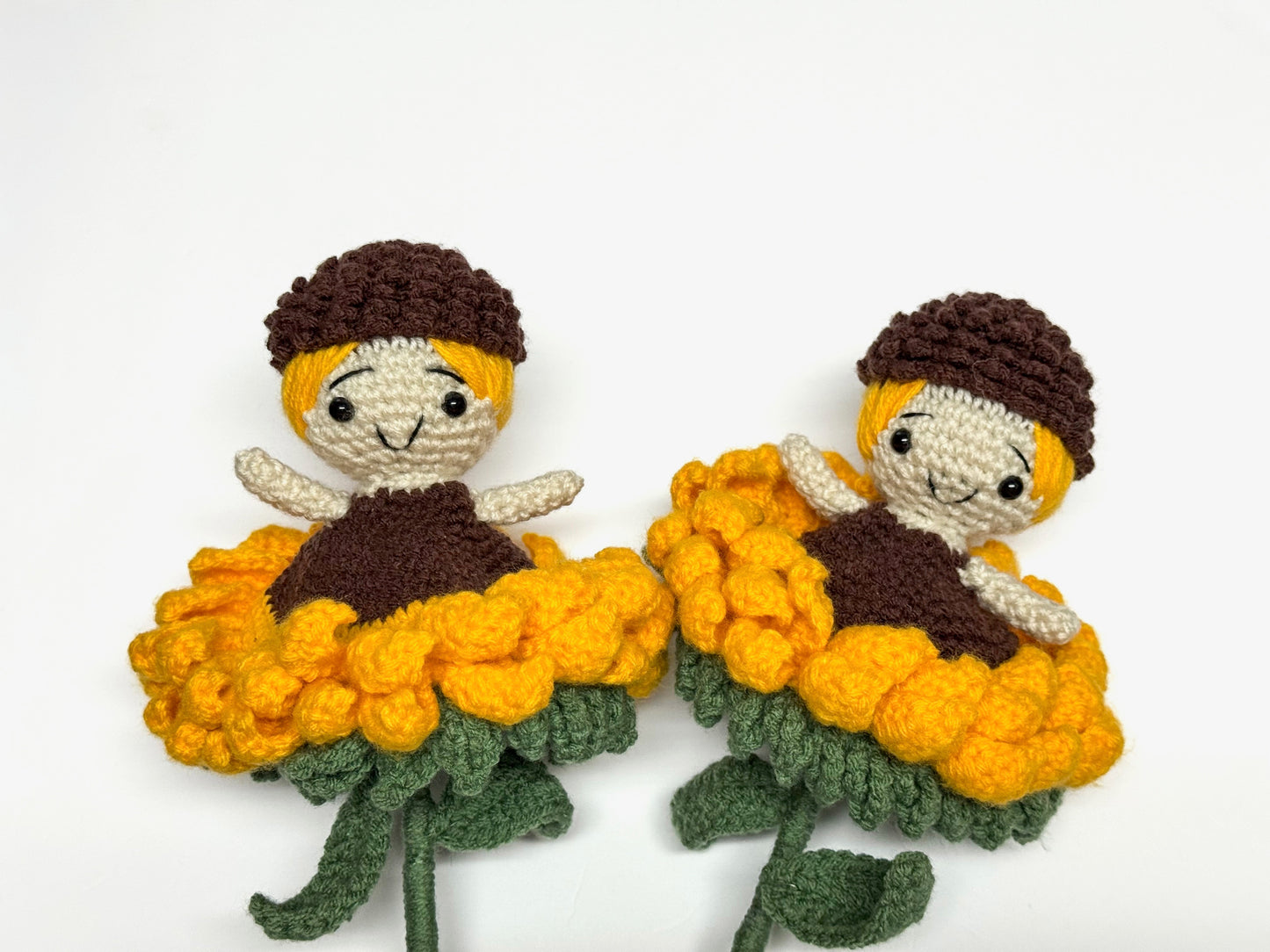 Sunflower Blossom Doll – Handmade Crochet Treasure