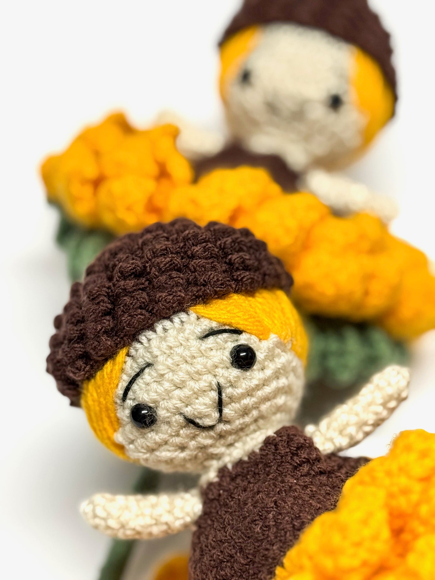 Sunflower Blossom Doll – Handmade Crochet Treasure
