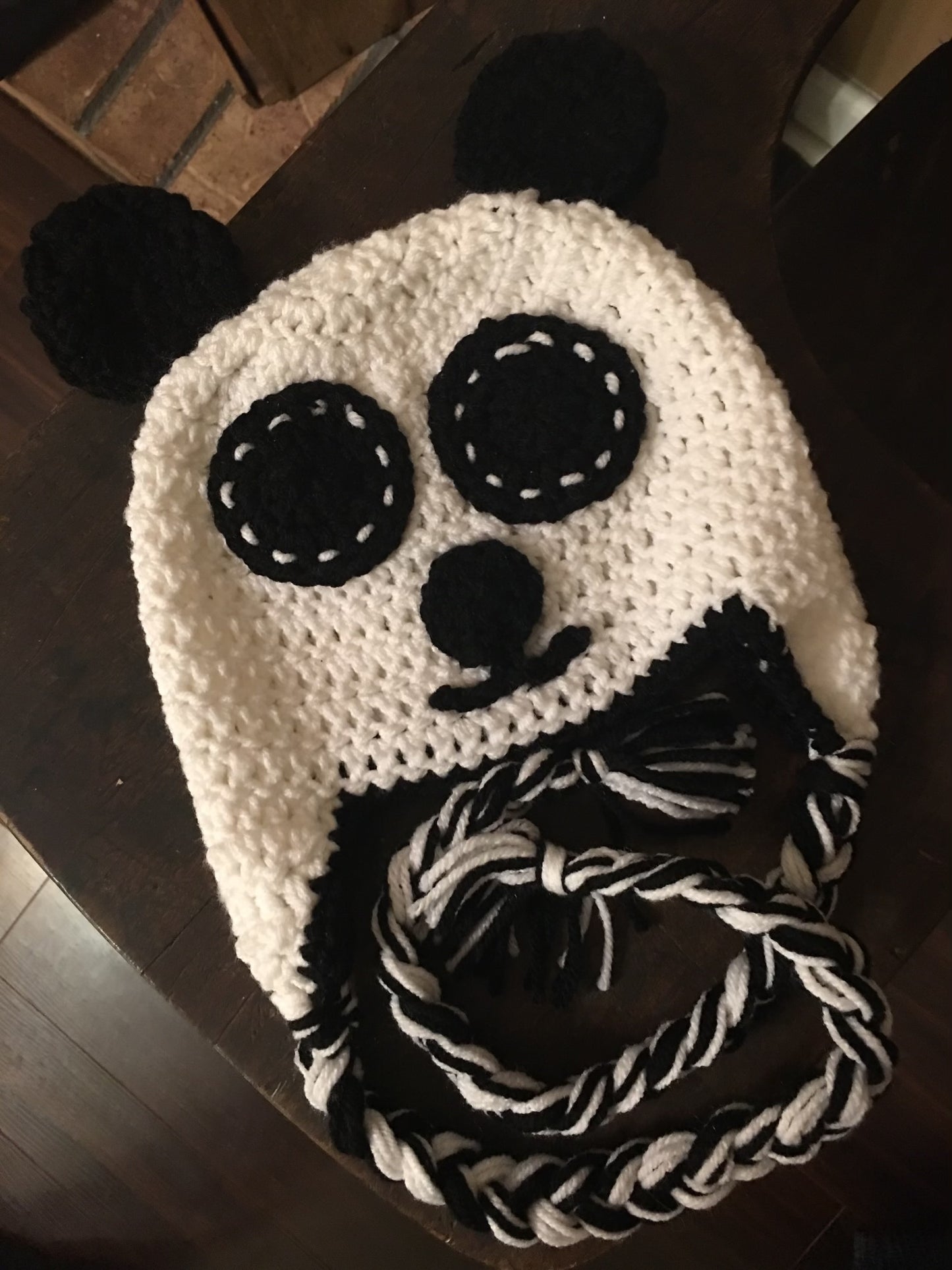 Crochet Panda Hat