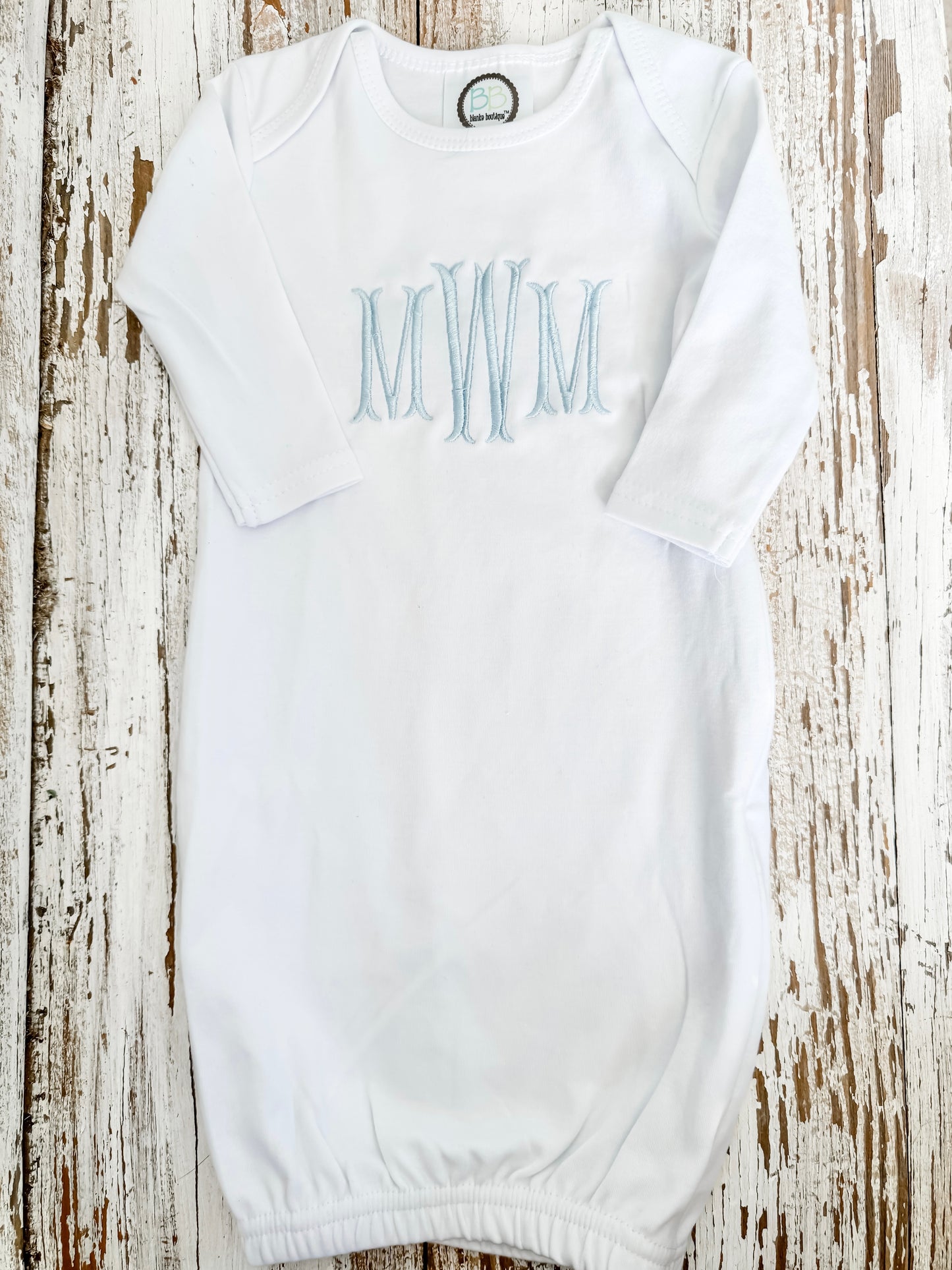 Custom Embroidered Baby Gown