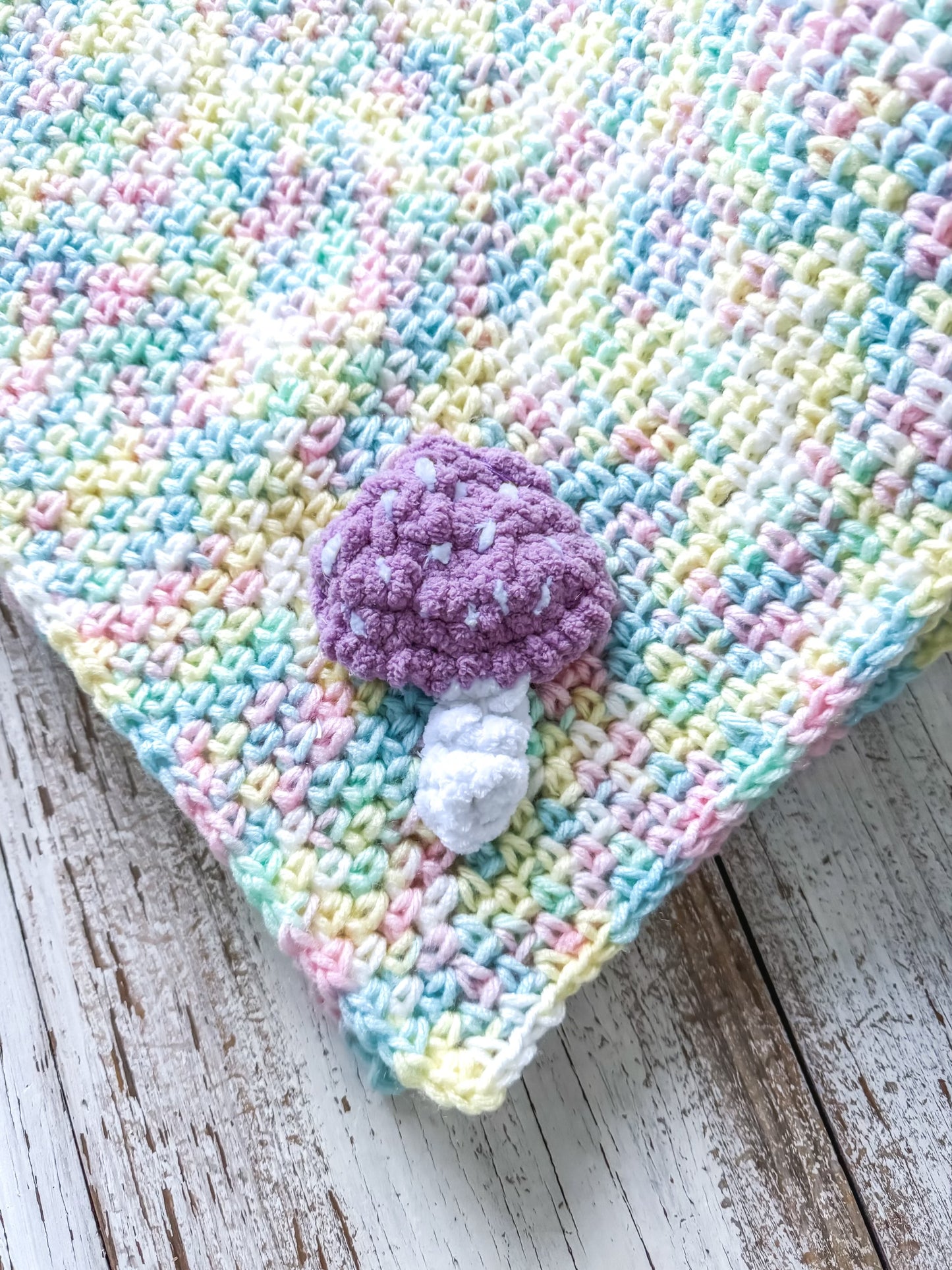 Crochet Mushroom Baby Blanket