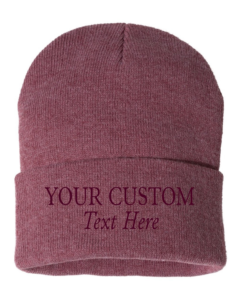 Custom Embroidered Cuff Beanies