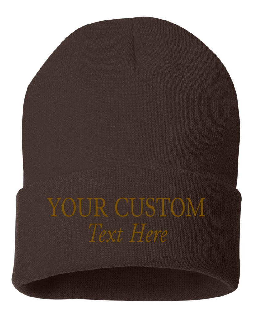 Custom Embroidered Cuff Beanies