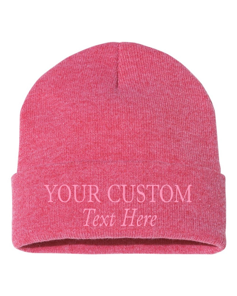 Custom Embroidered Cuff Beanies