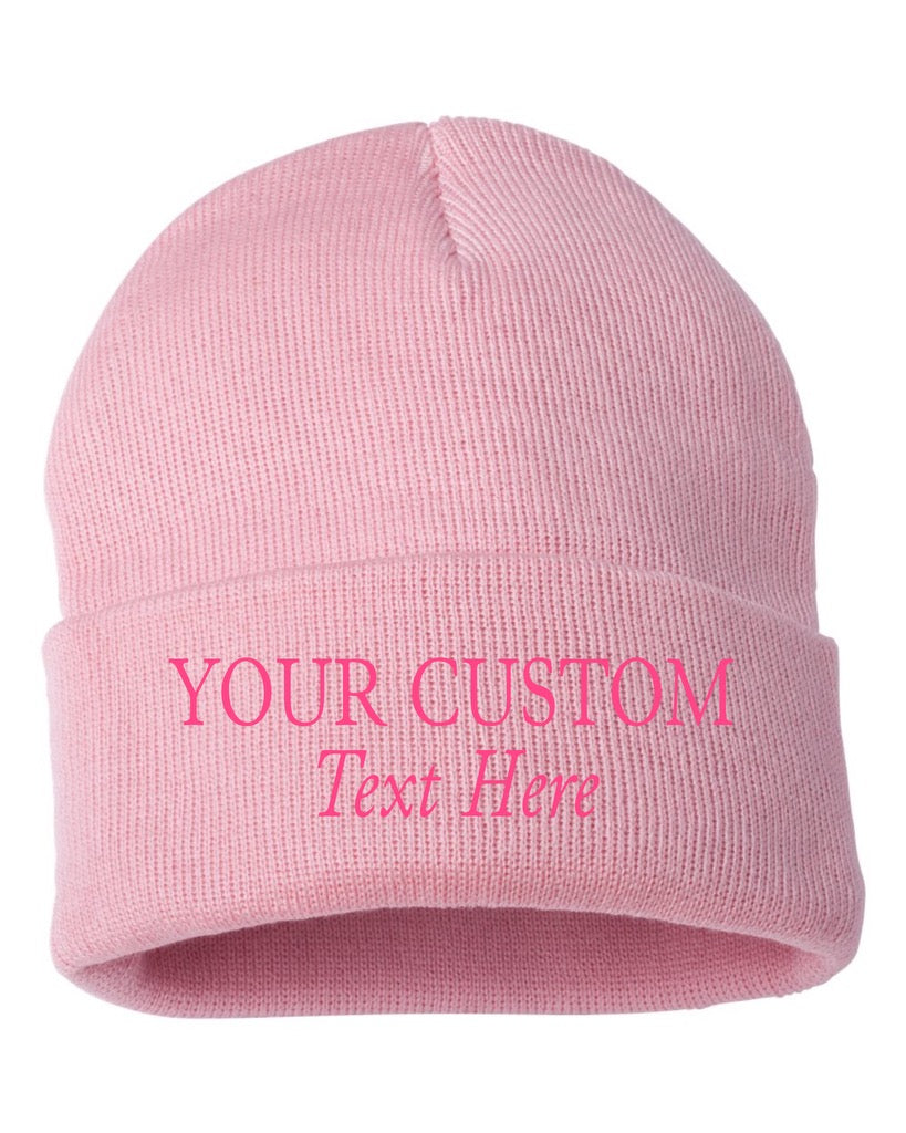 Custom Embroidered Cuff Beanies