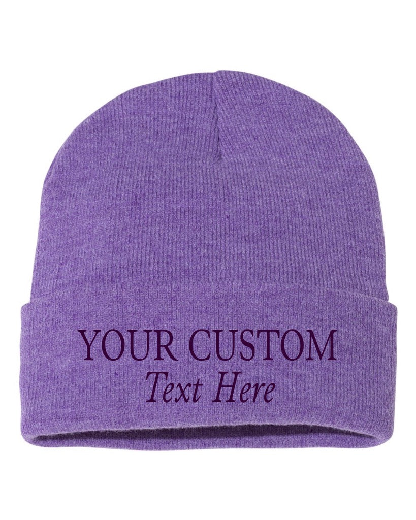 Custom Embroidered Cuff Beanies