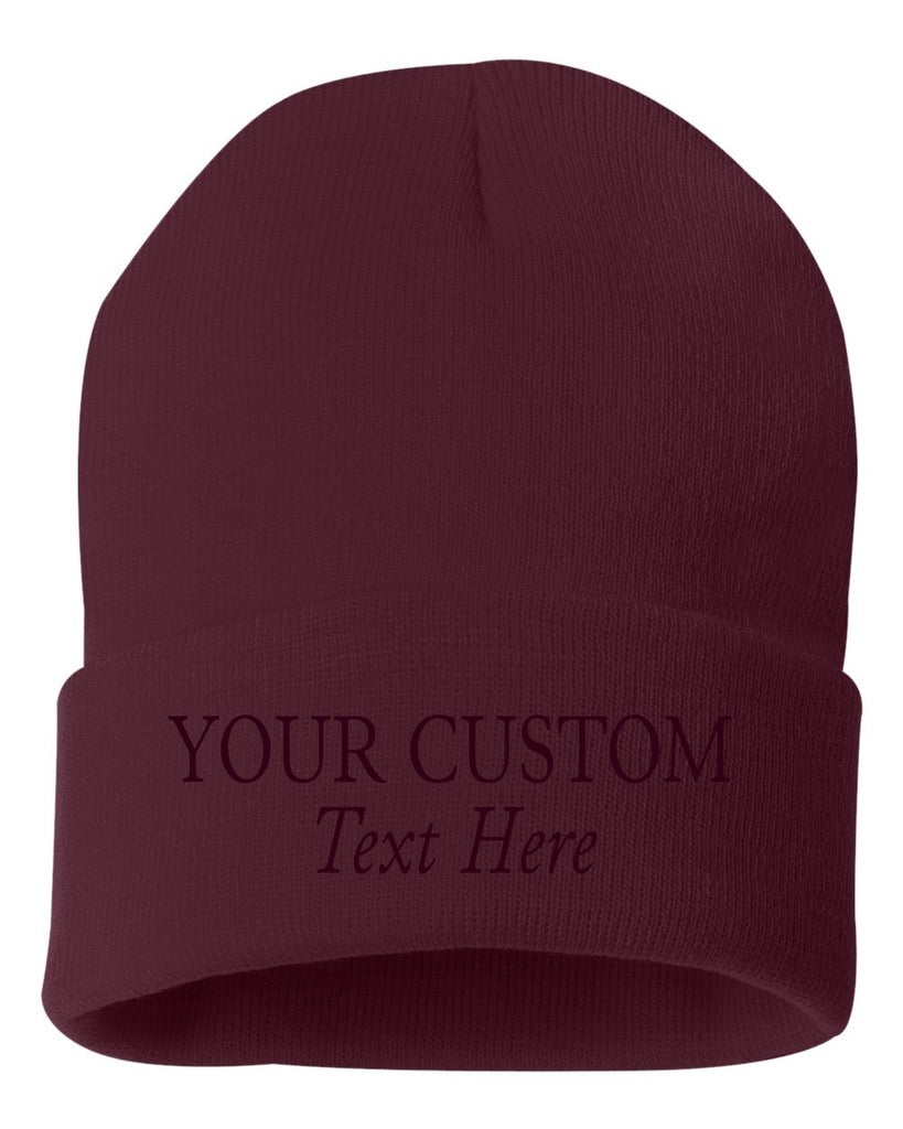 Custom Embroidered Cuff Beanies