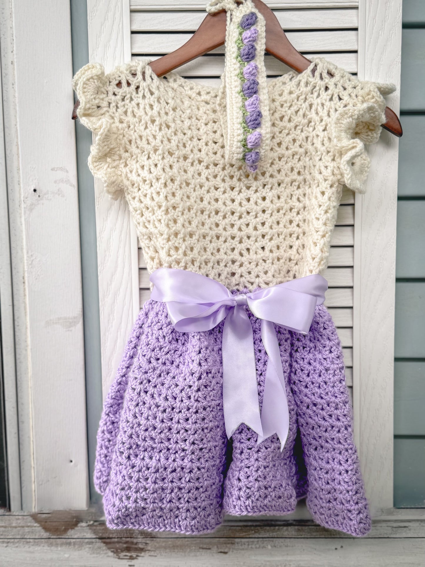 The Norma Jean Crocheted Dress and Headband set