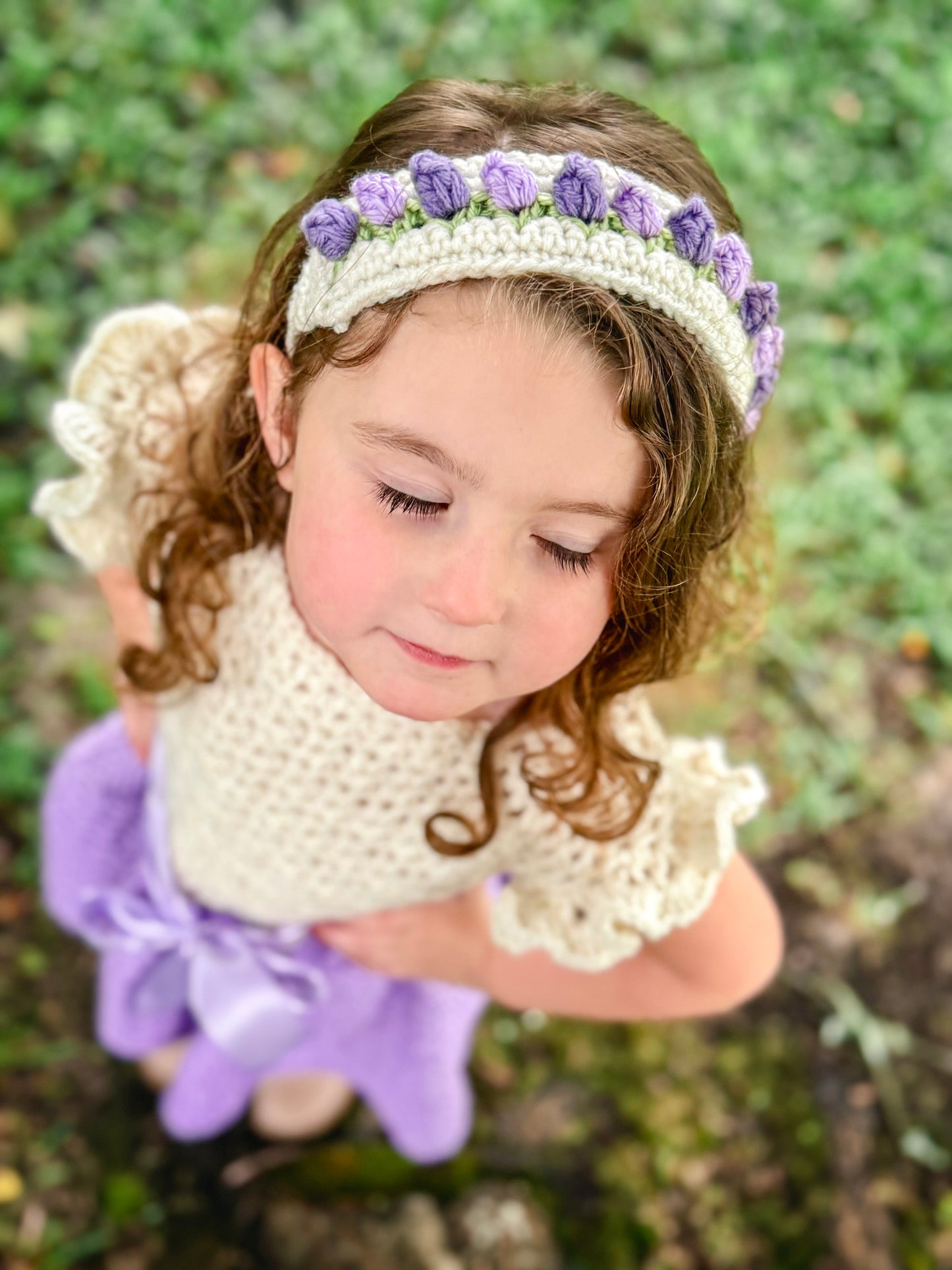 The Norma Jean Crocheted Dress and Headband set