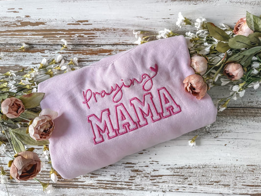 Embroidered Praying Mama Sweatshirt