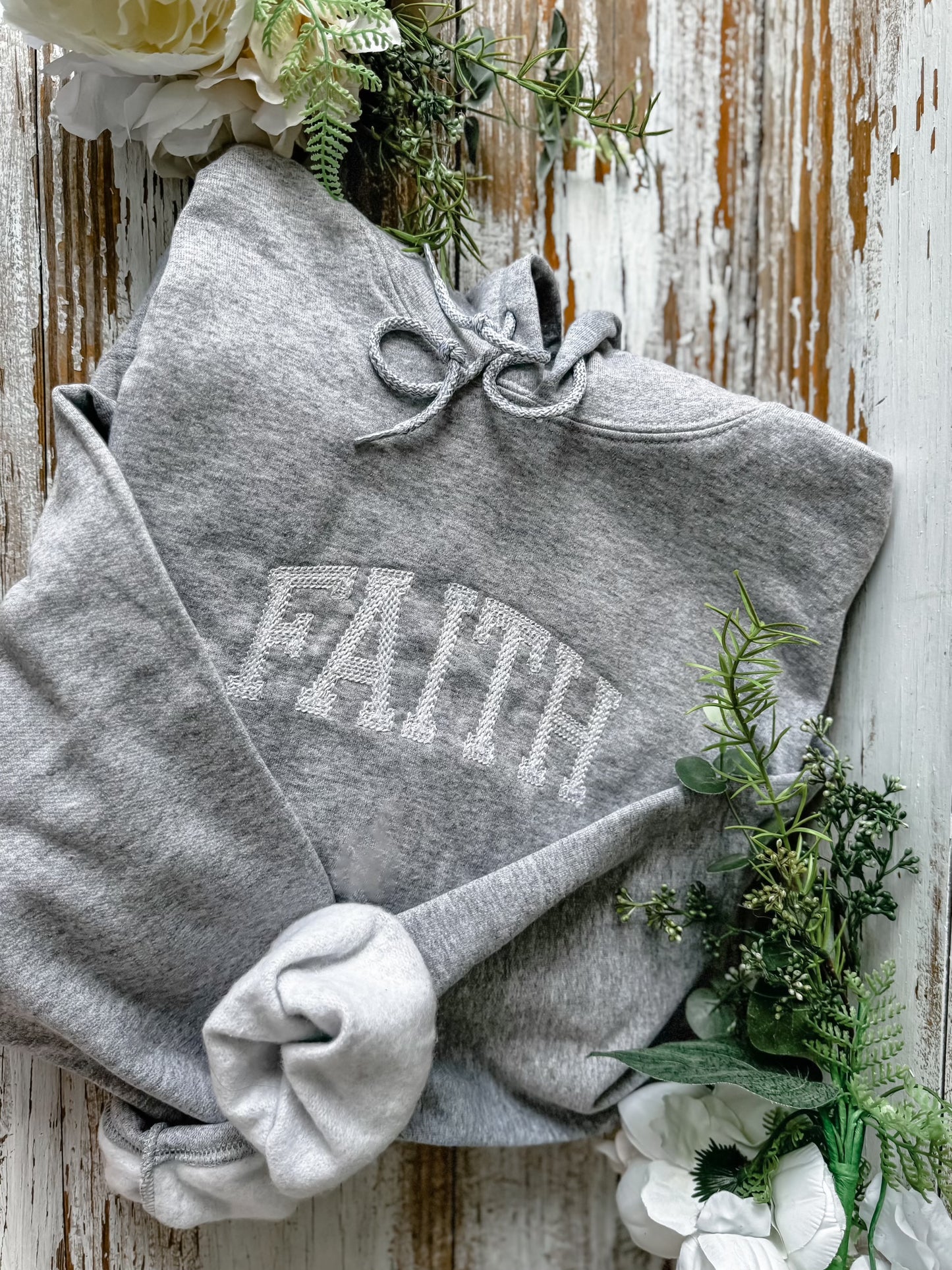 Embroidered Faith Hoodie