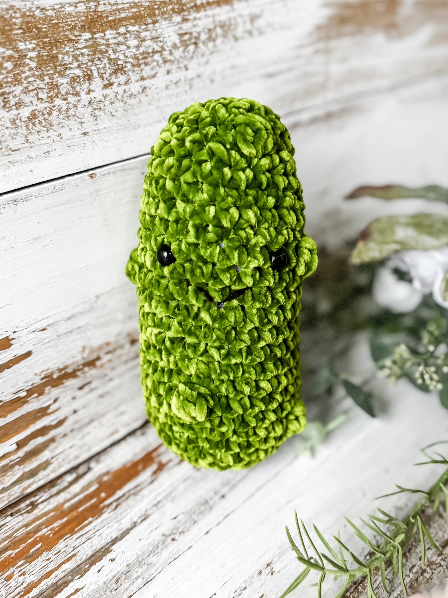 Emotional Support Crochet Plush Amigirumi Pickle