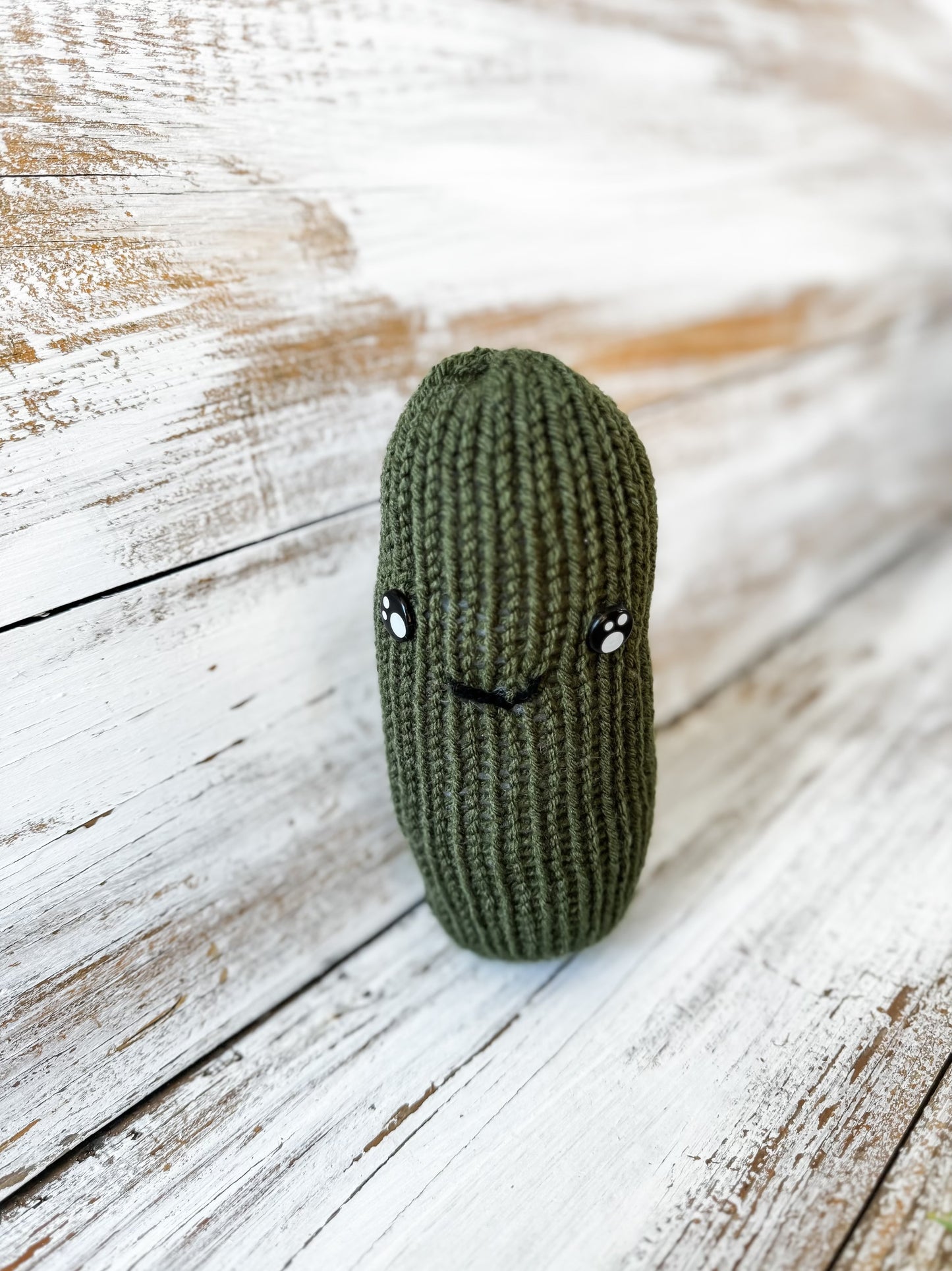 Emotional Support Knitted Pickle