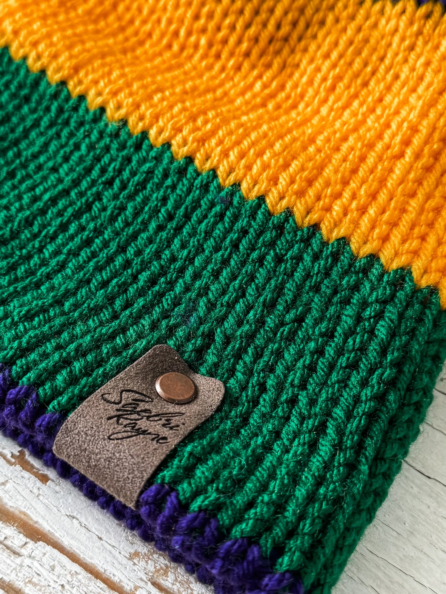 Knitted Mardi Gras Hat