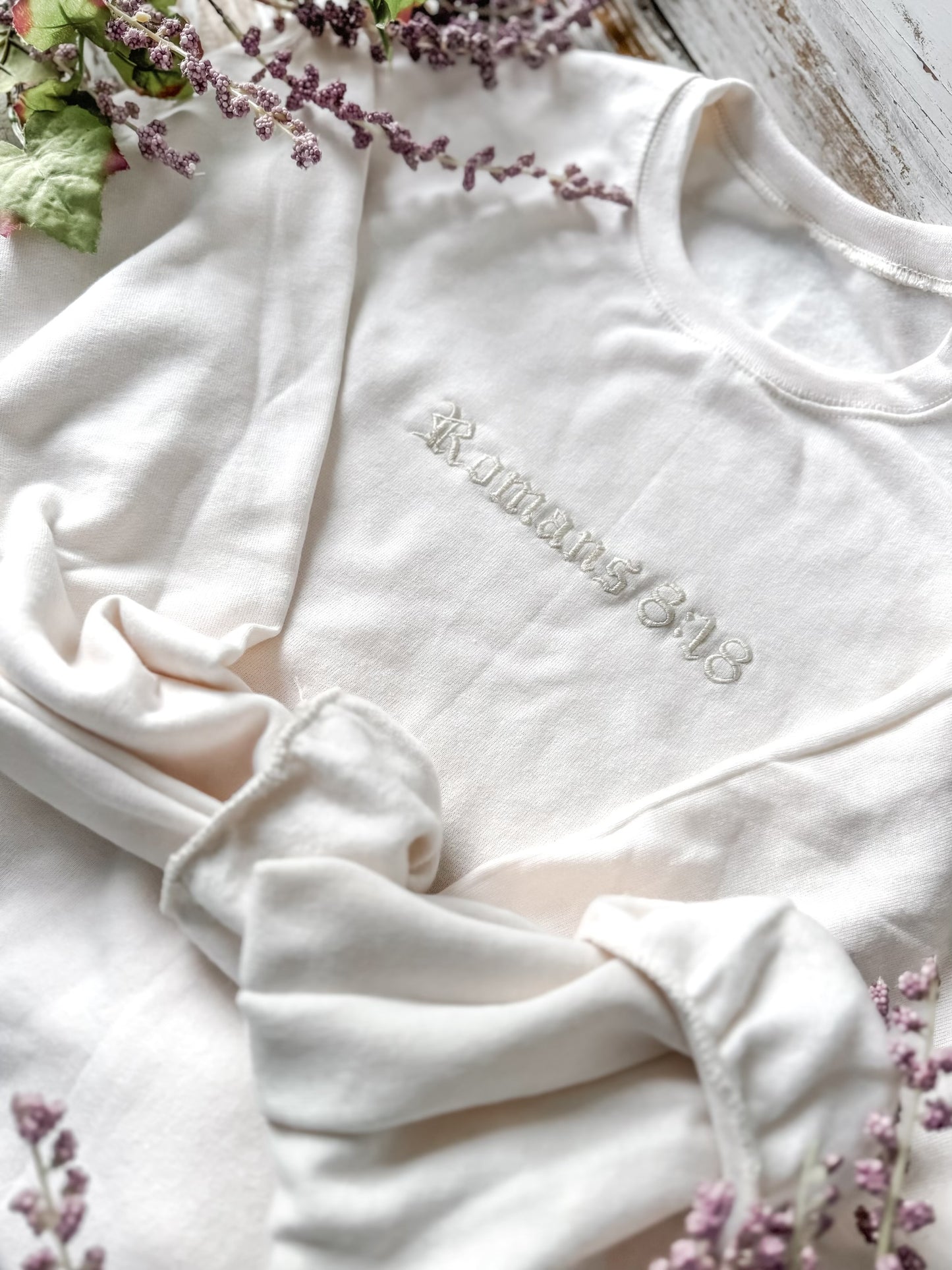 Embroidered Romans 8:18 Sweatshirt