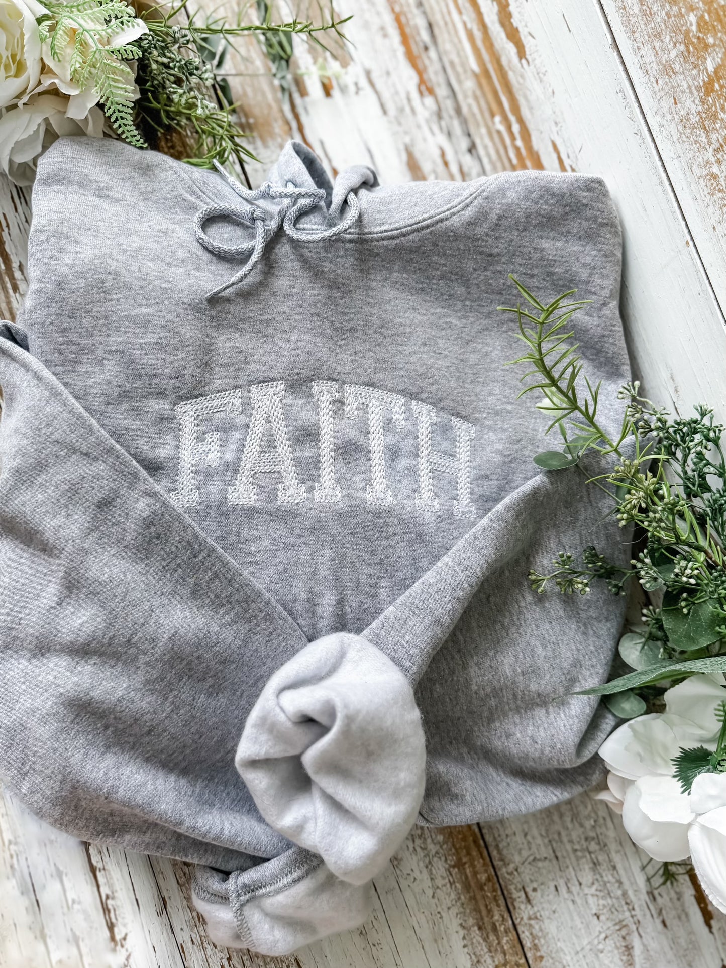 Embroidered Faith Hoodie