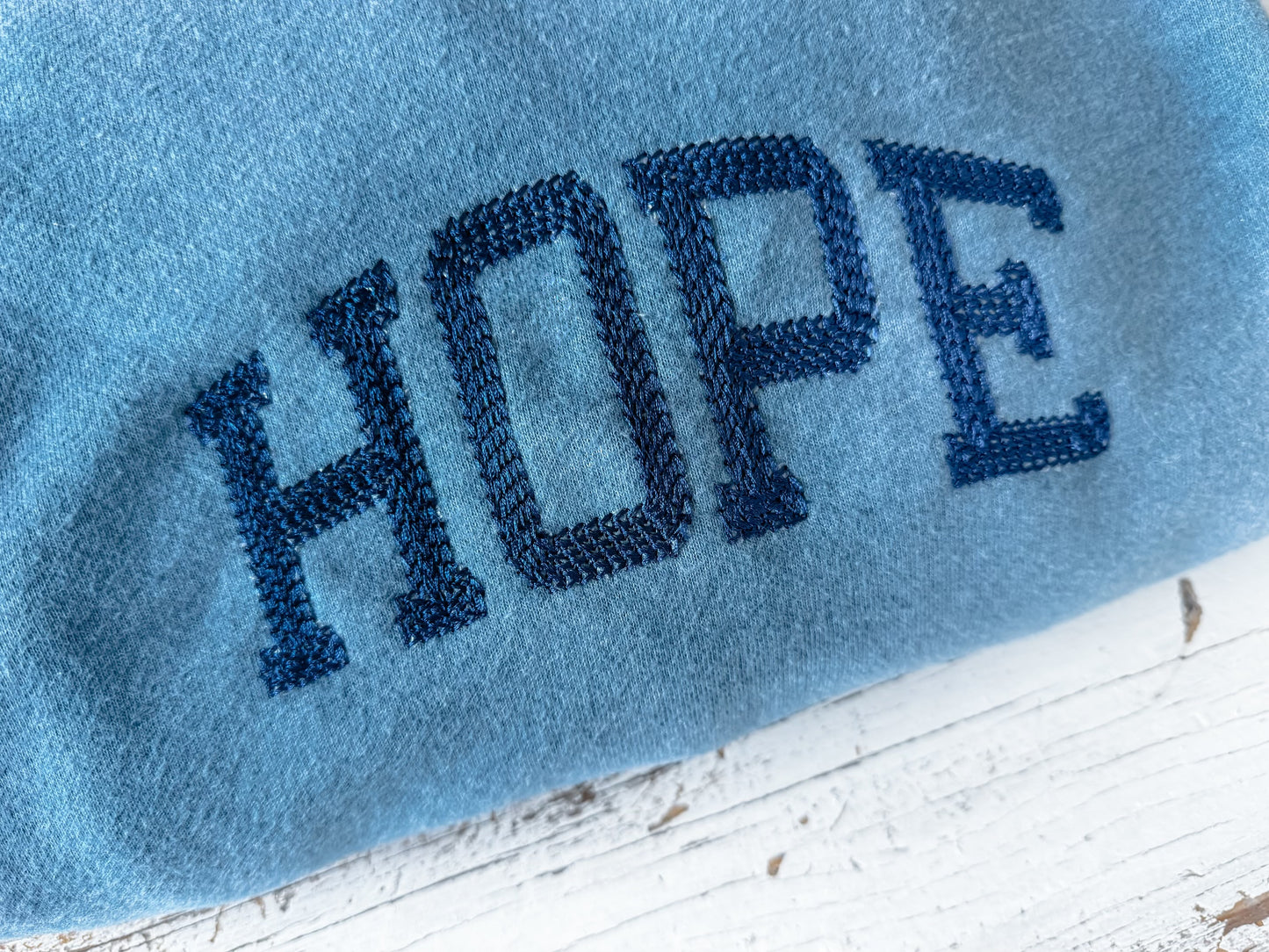 Embroidered Hope Sweatshirt