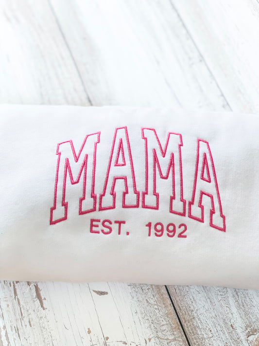 Embroidered Mama Sweatshirt