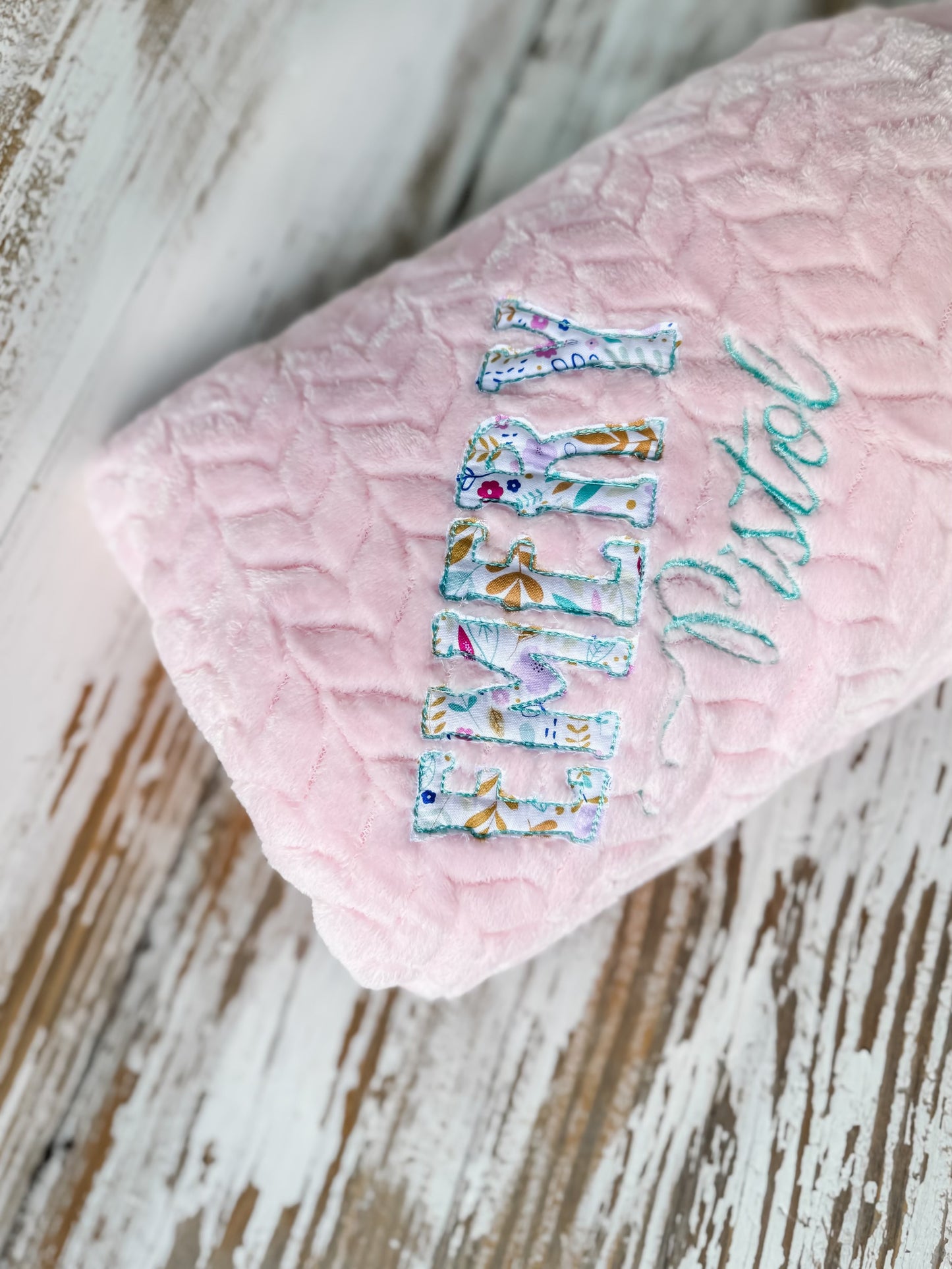 Custom Name Appliqué Throw