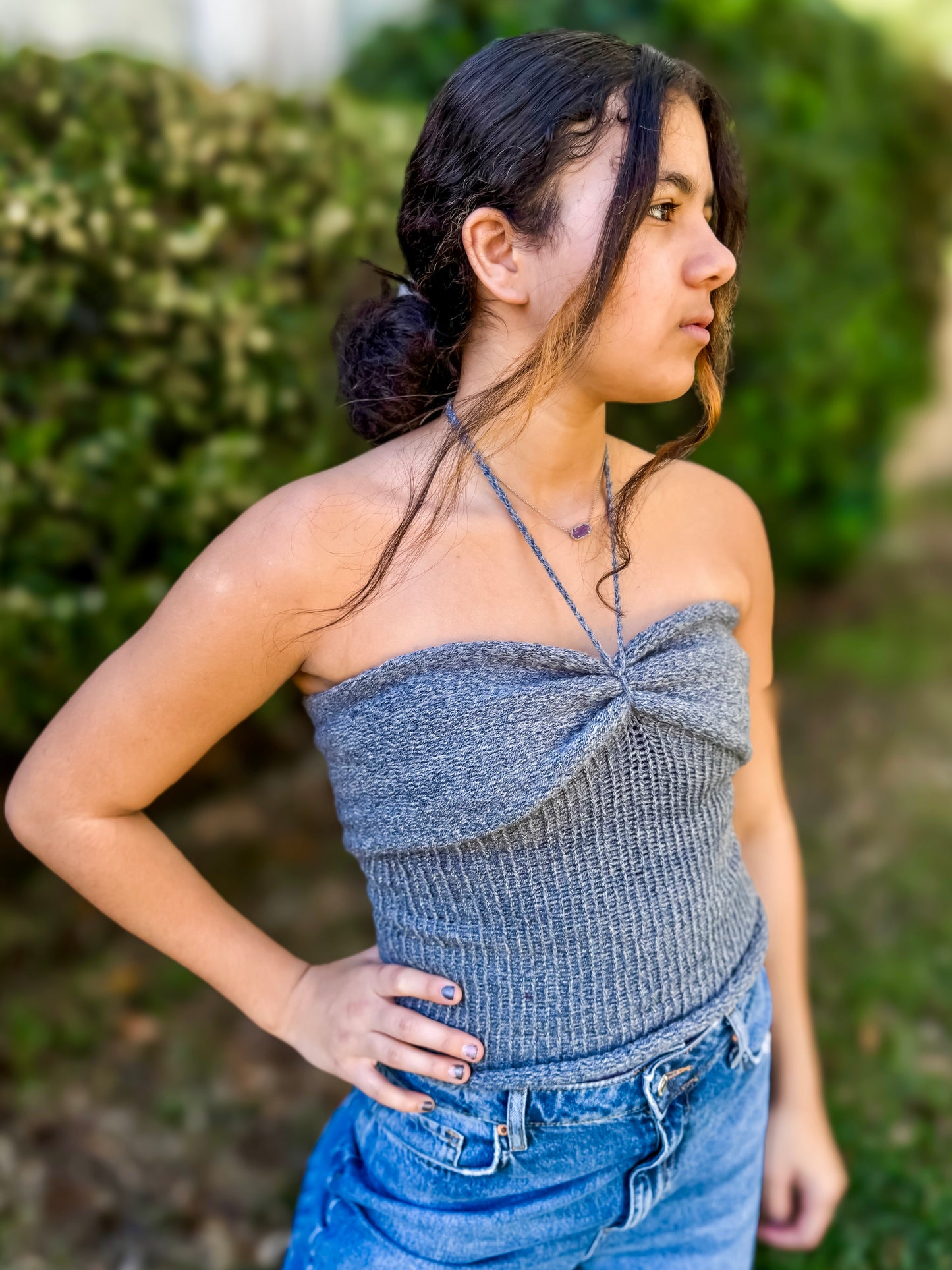 Knitted Halter Top