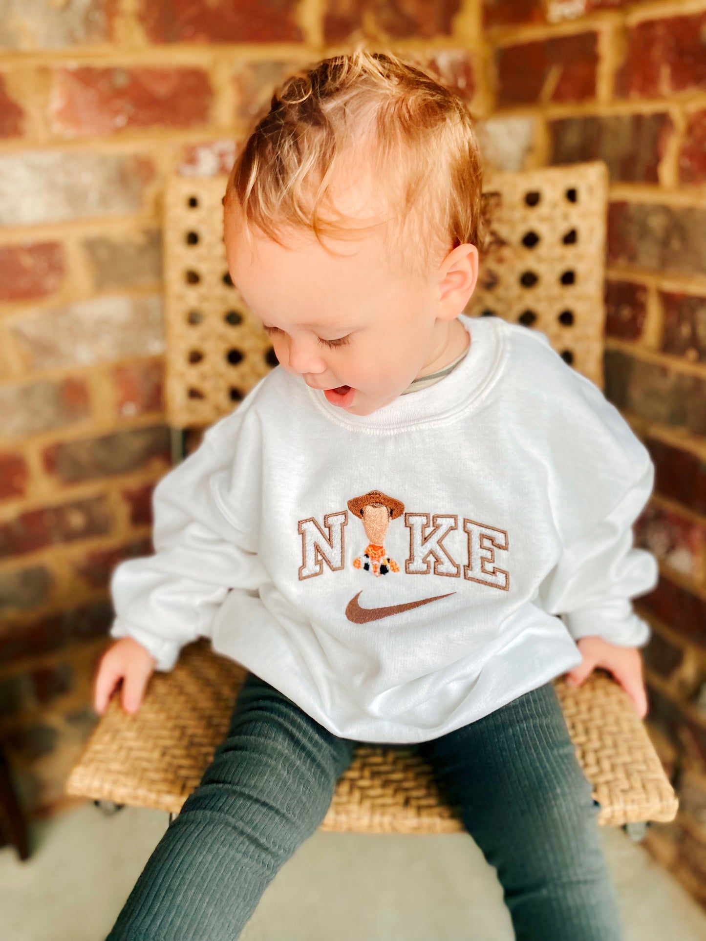 Embroidered Woody Kids Sweatshirt