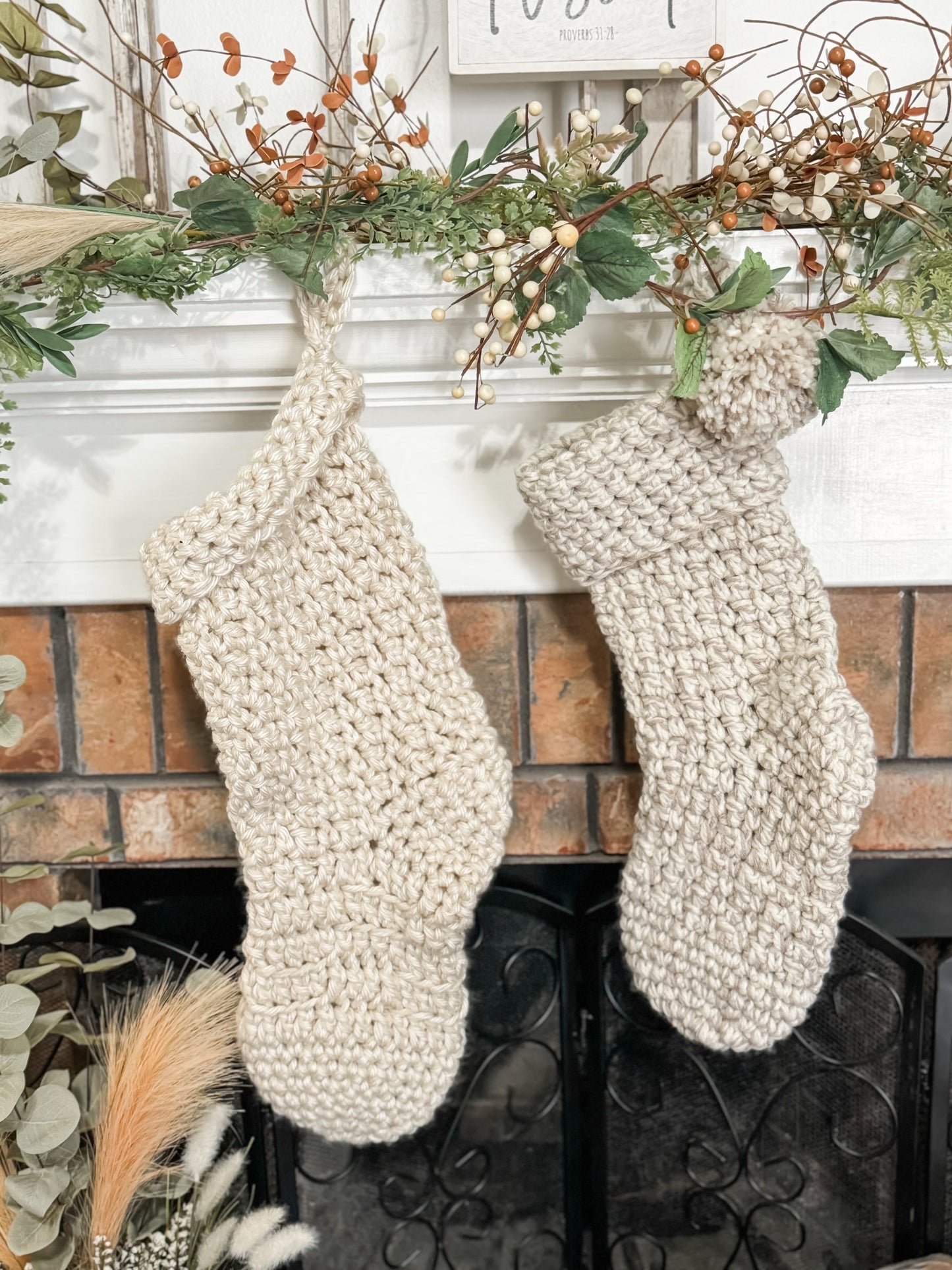 Handmade Crochet Stocking